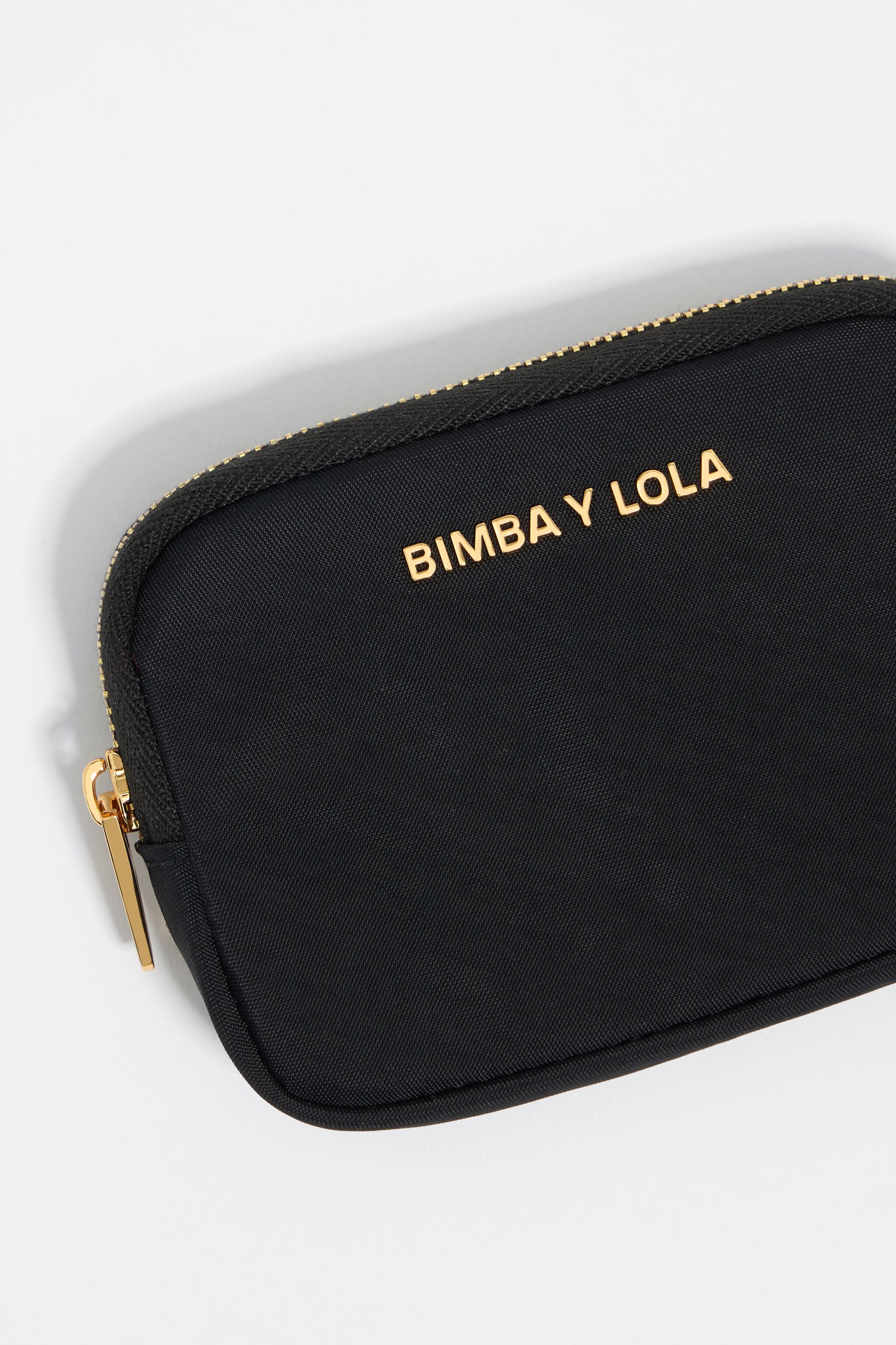 Black nylon coin purse