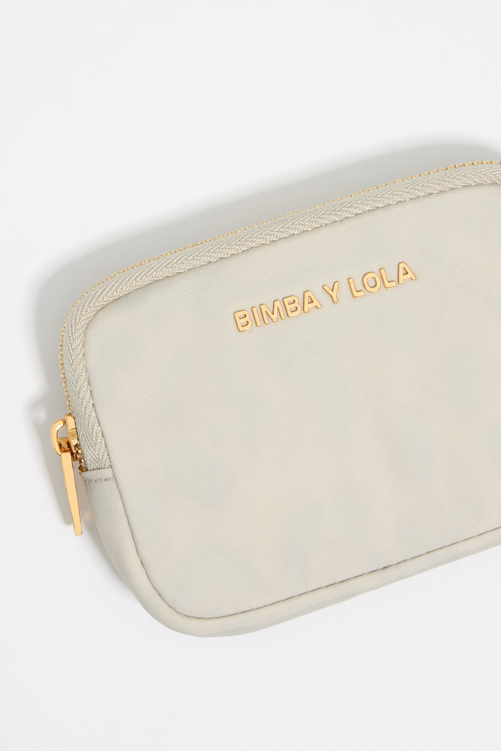 Stone white nylon coin purse