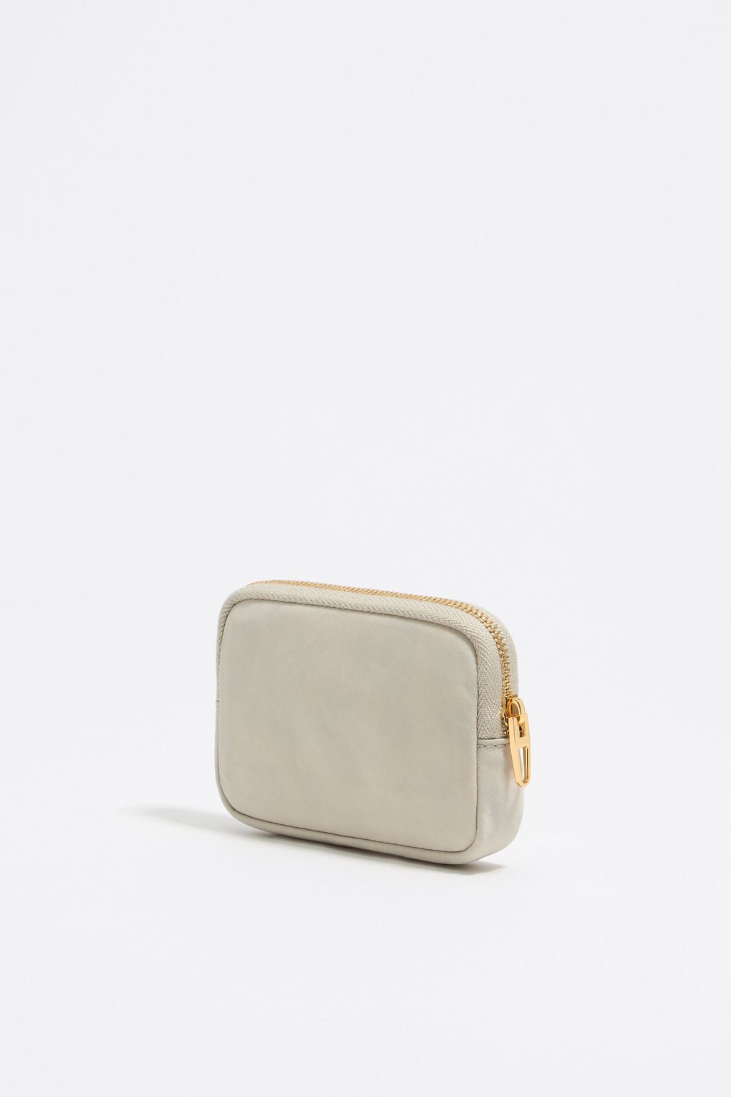 Stone white nylon coin purse