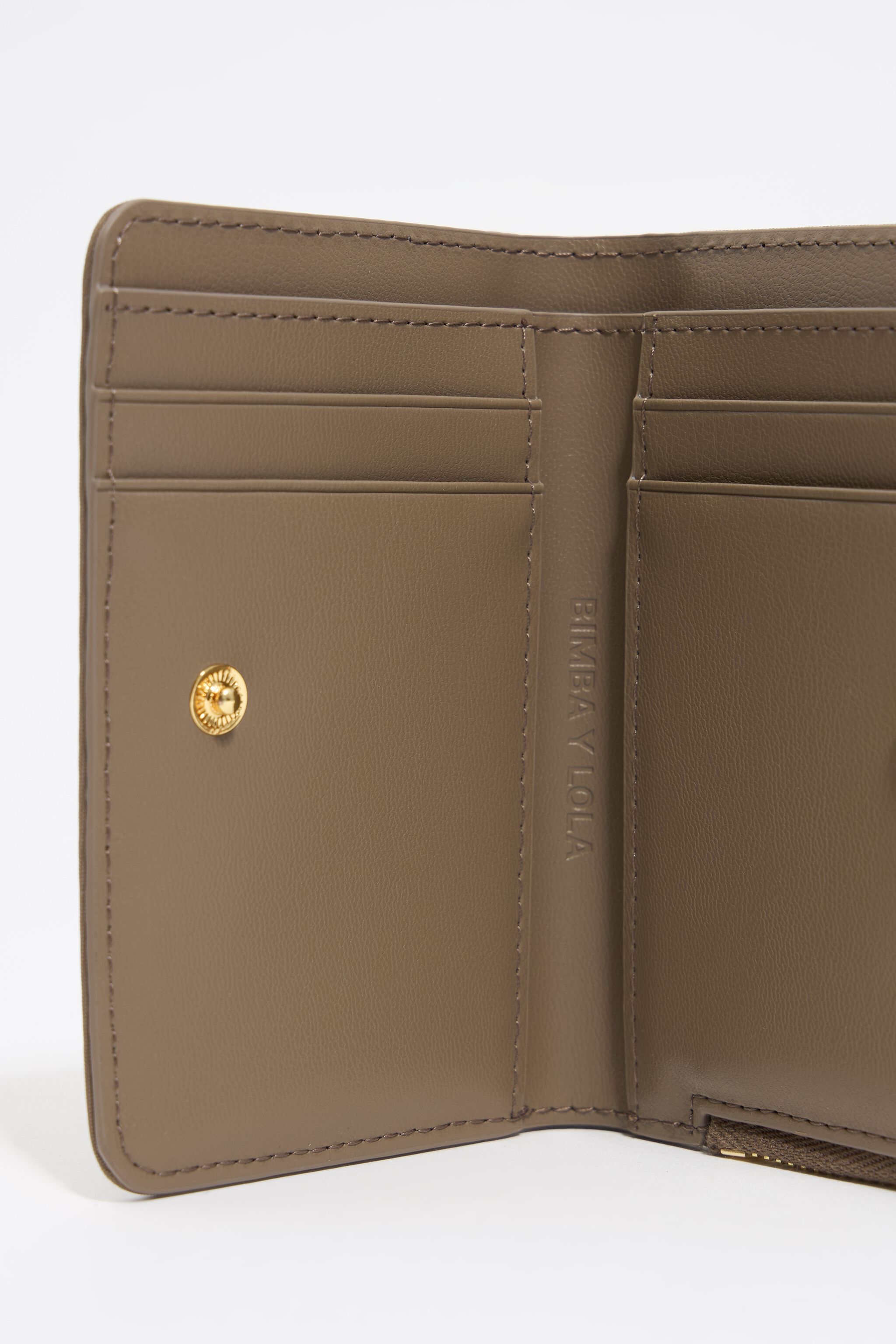 Khaki brown nylon purse