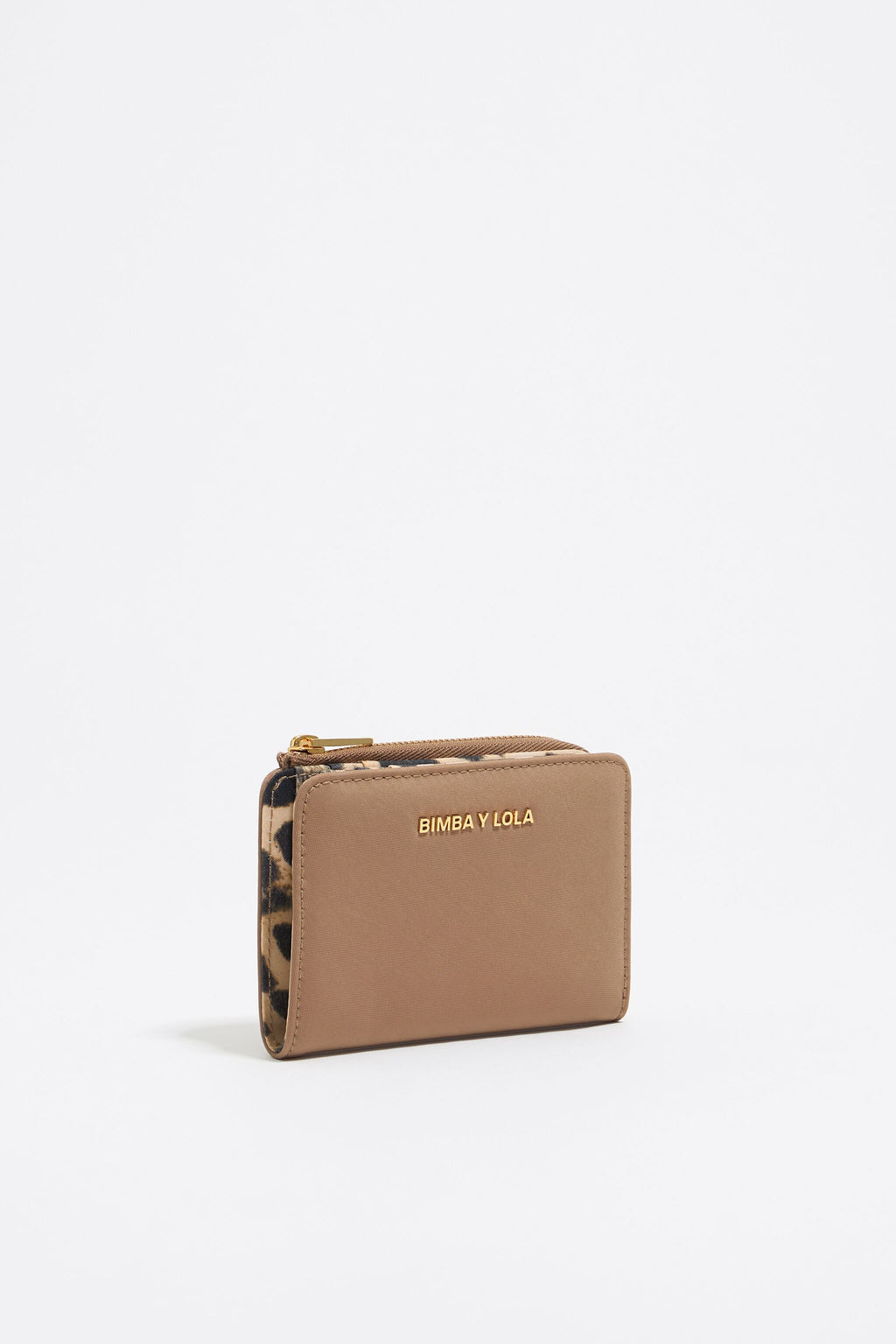 Bark brown nylon purse