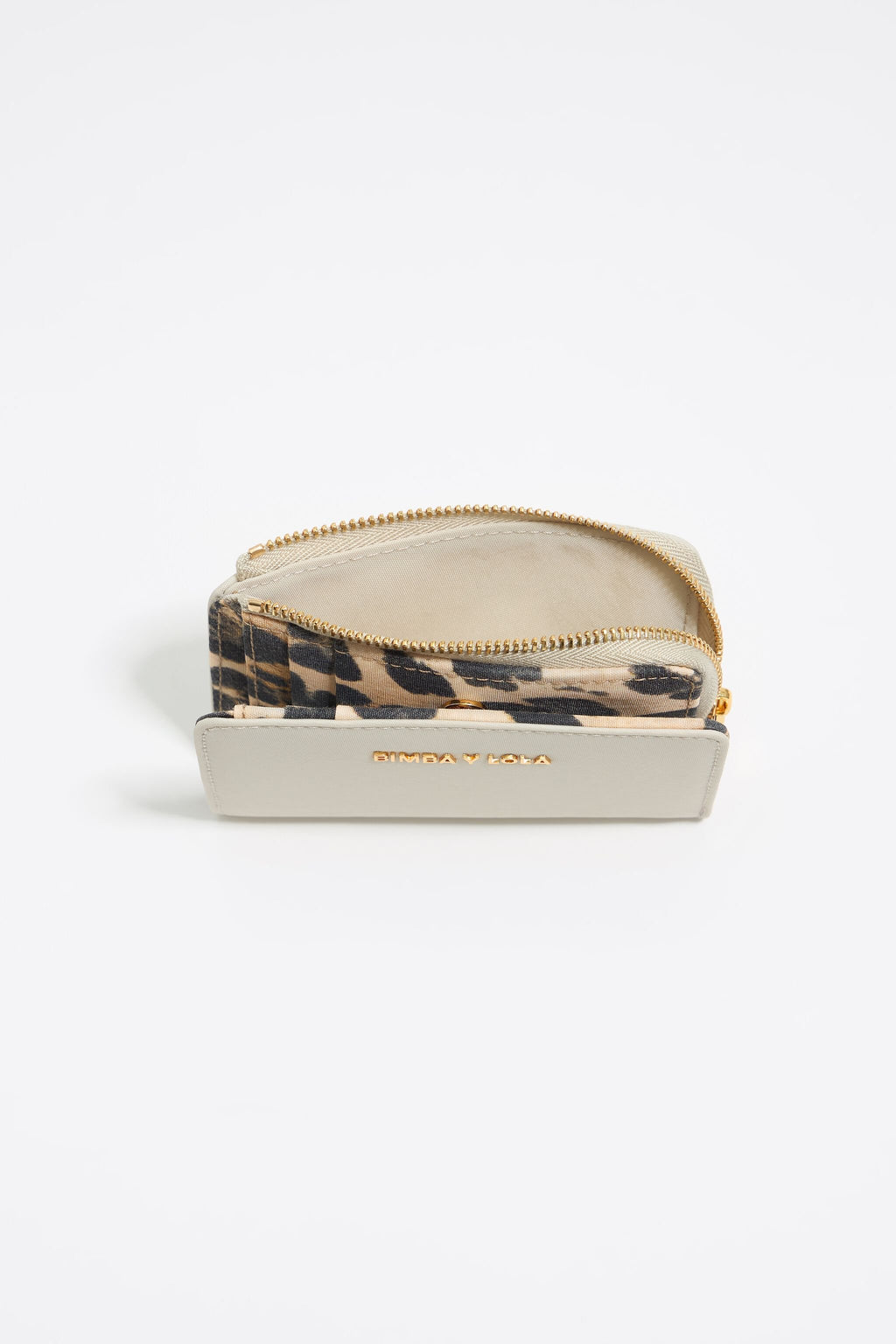 Stone white nylon purse