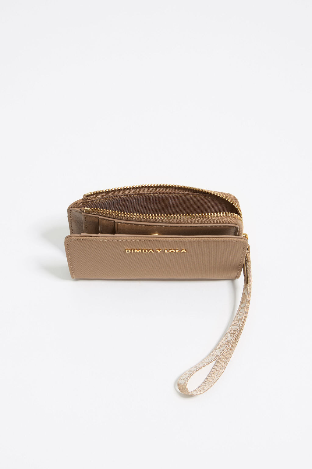Bark brown nylon purse