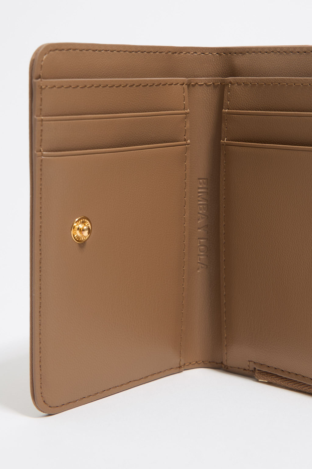 Bark brown nylon purse