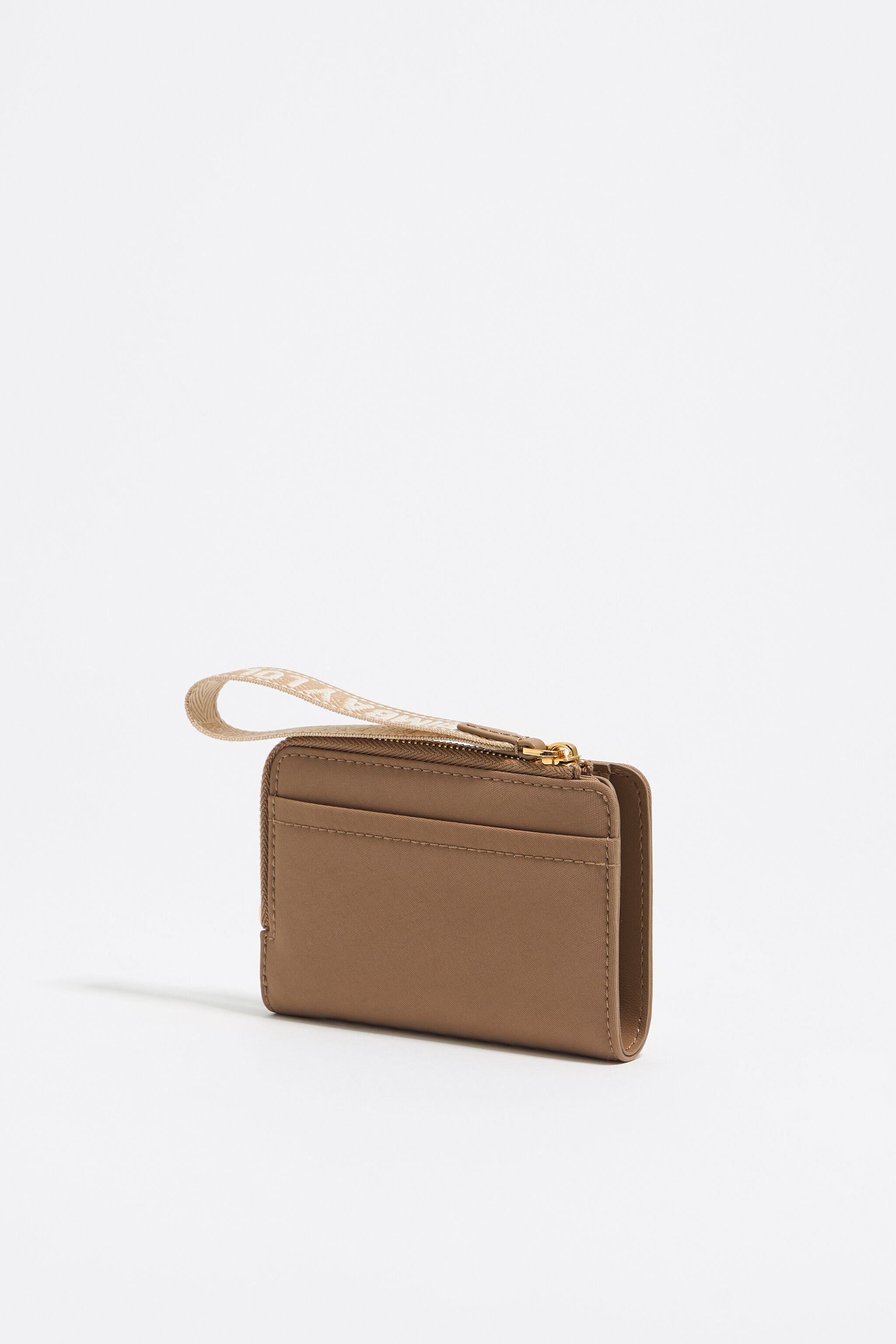 Bark brown nylon purse