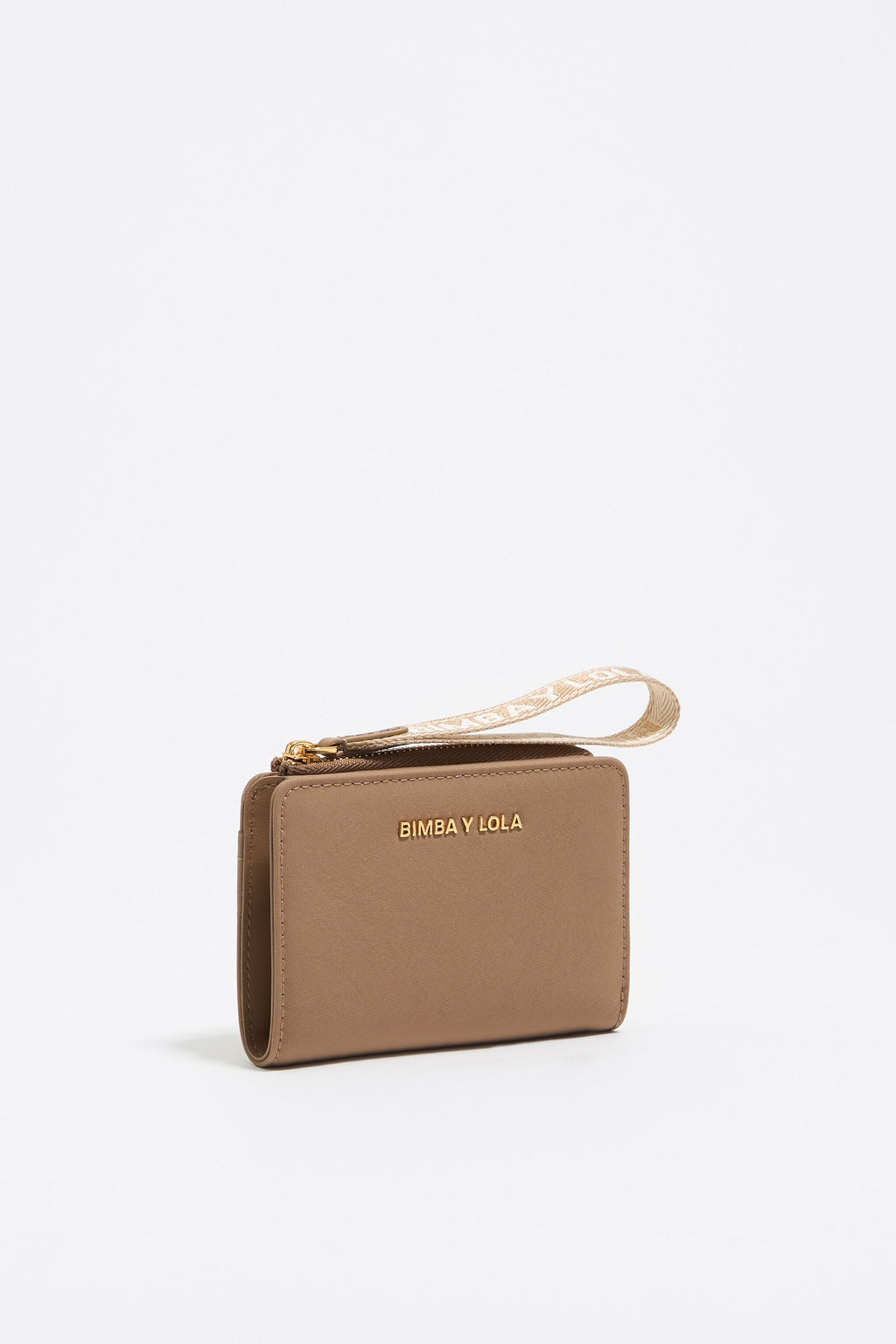 Bark brown nylon purse