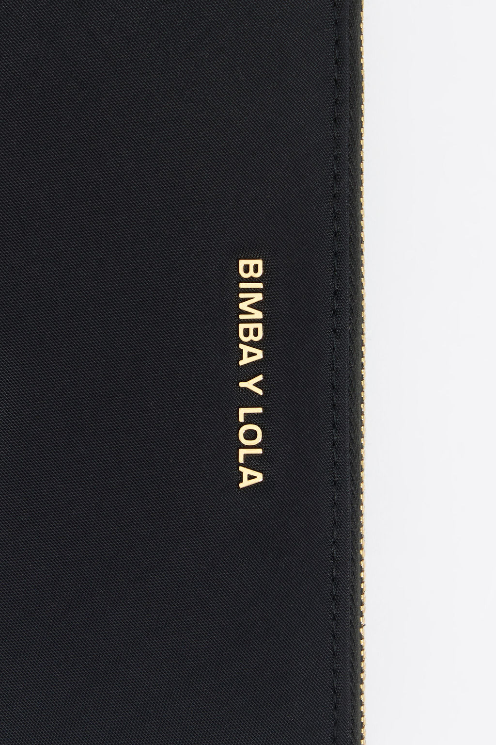 Black nylon horizontal wallet