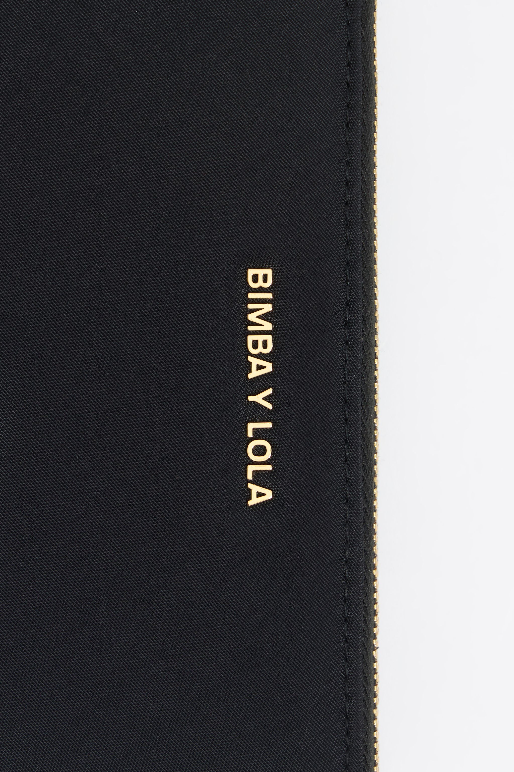 Black nylon horizontal wallet