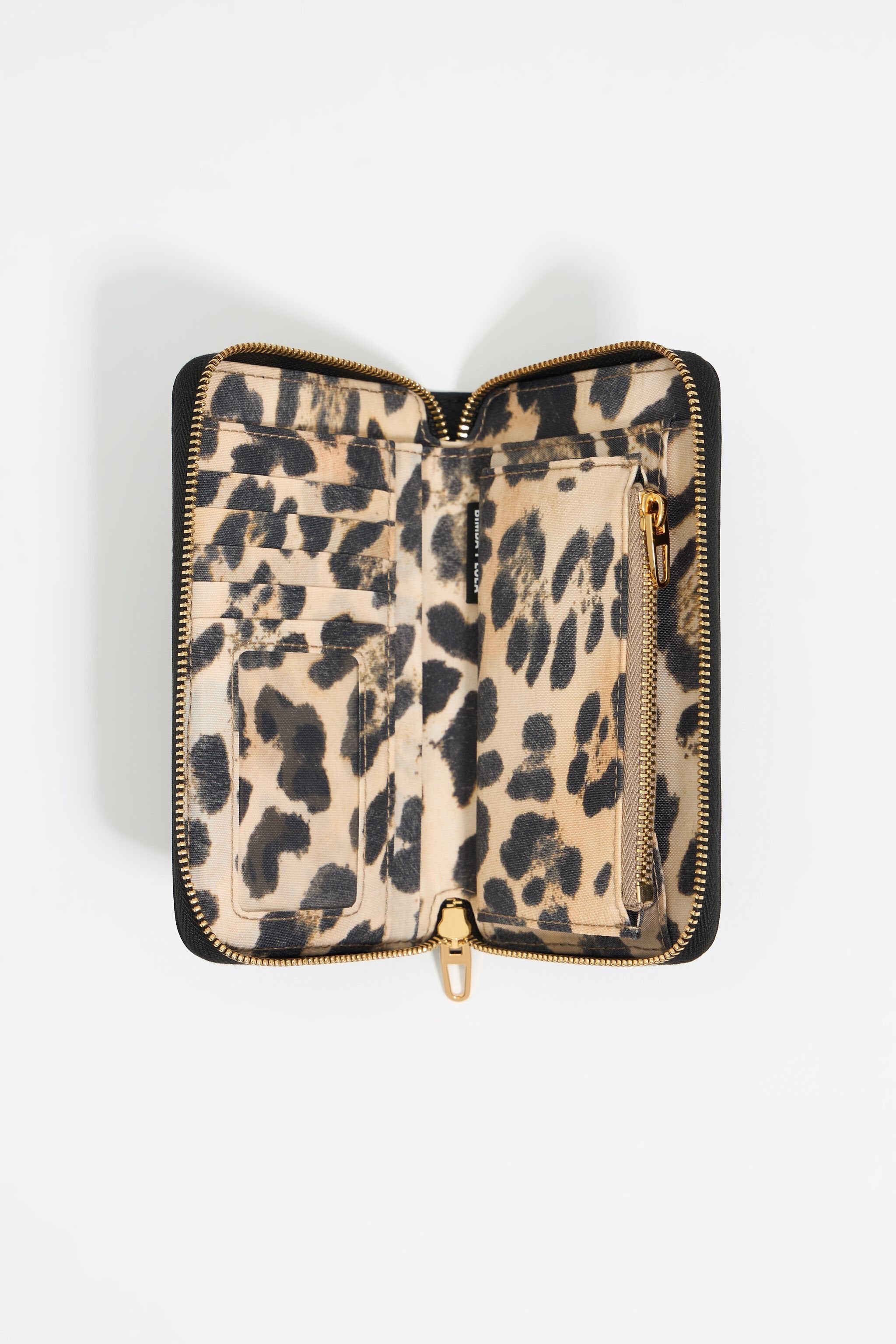 Black nylon horizontal wallet