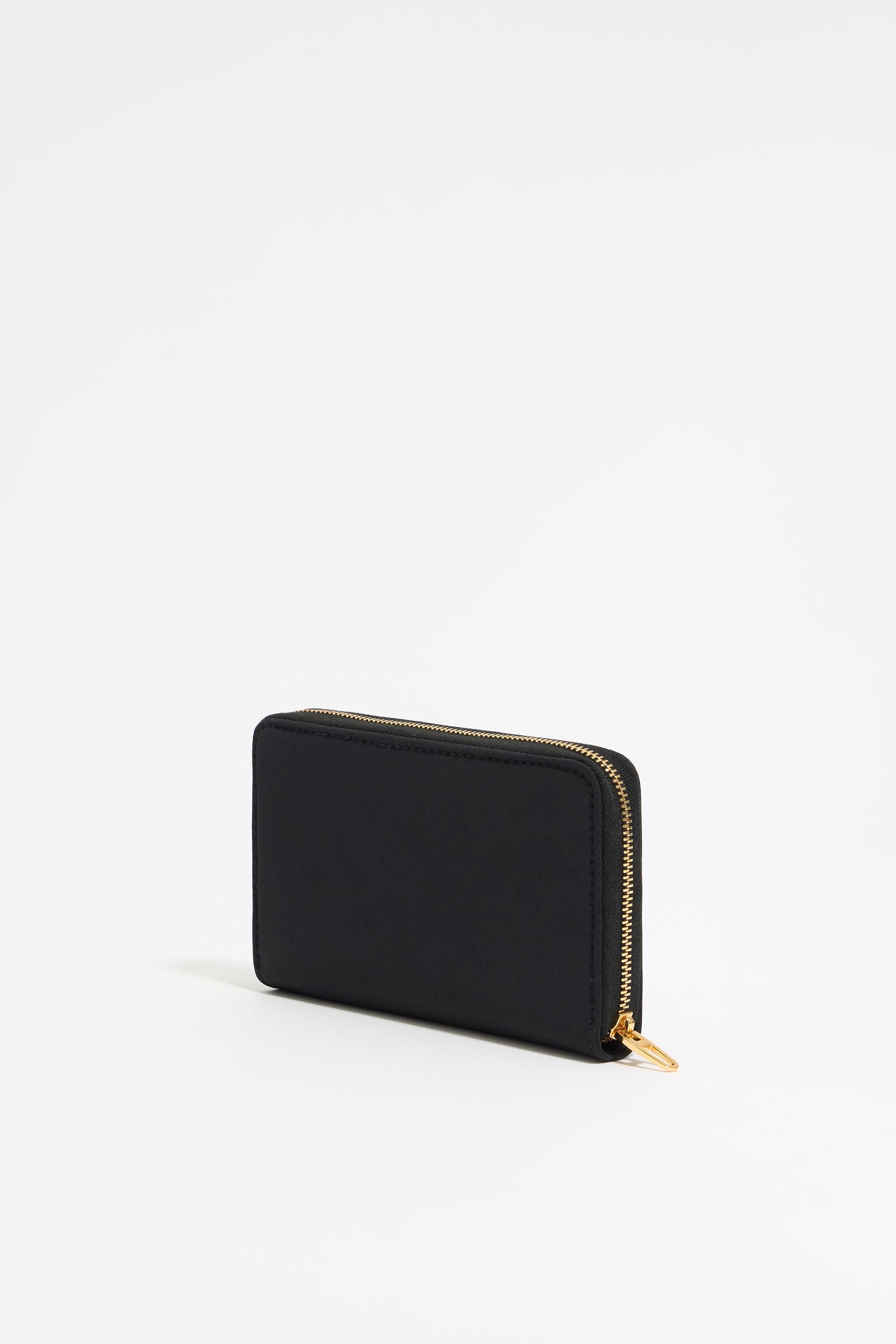 Black nylon horizontal wallet