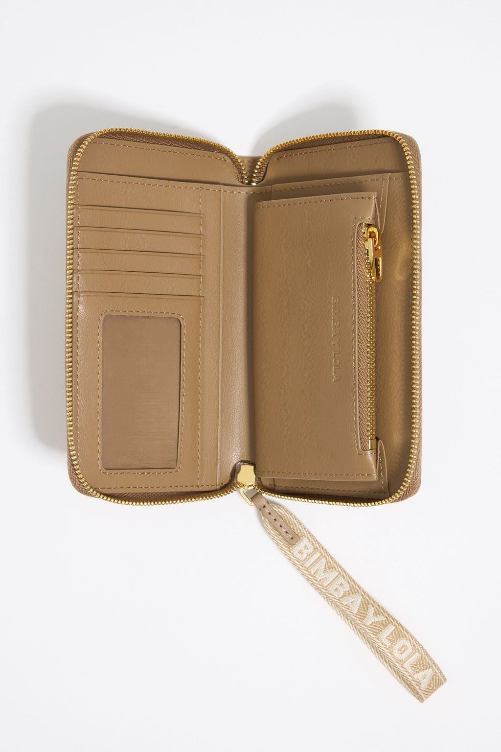 Bark brown nylon wallet