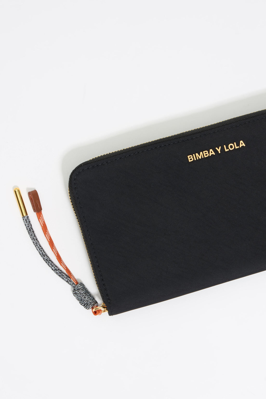 Black nylon horizontal wallet