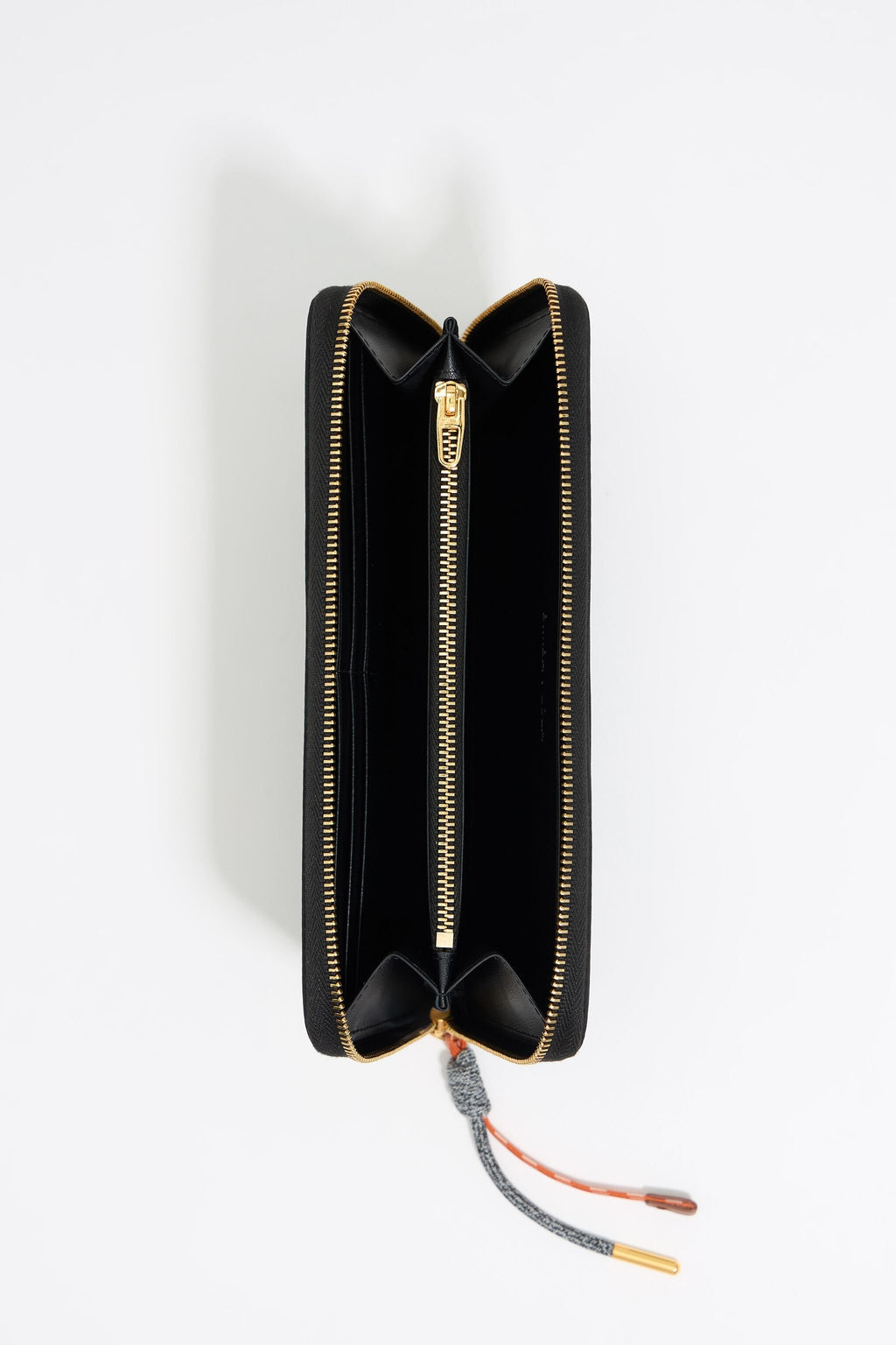 Black nylon horizontal wallet