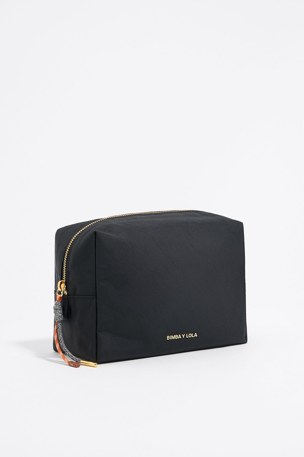 Large black nylon make-up case