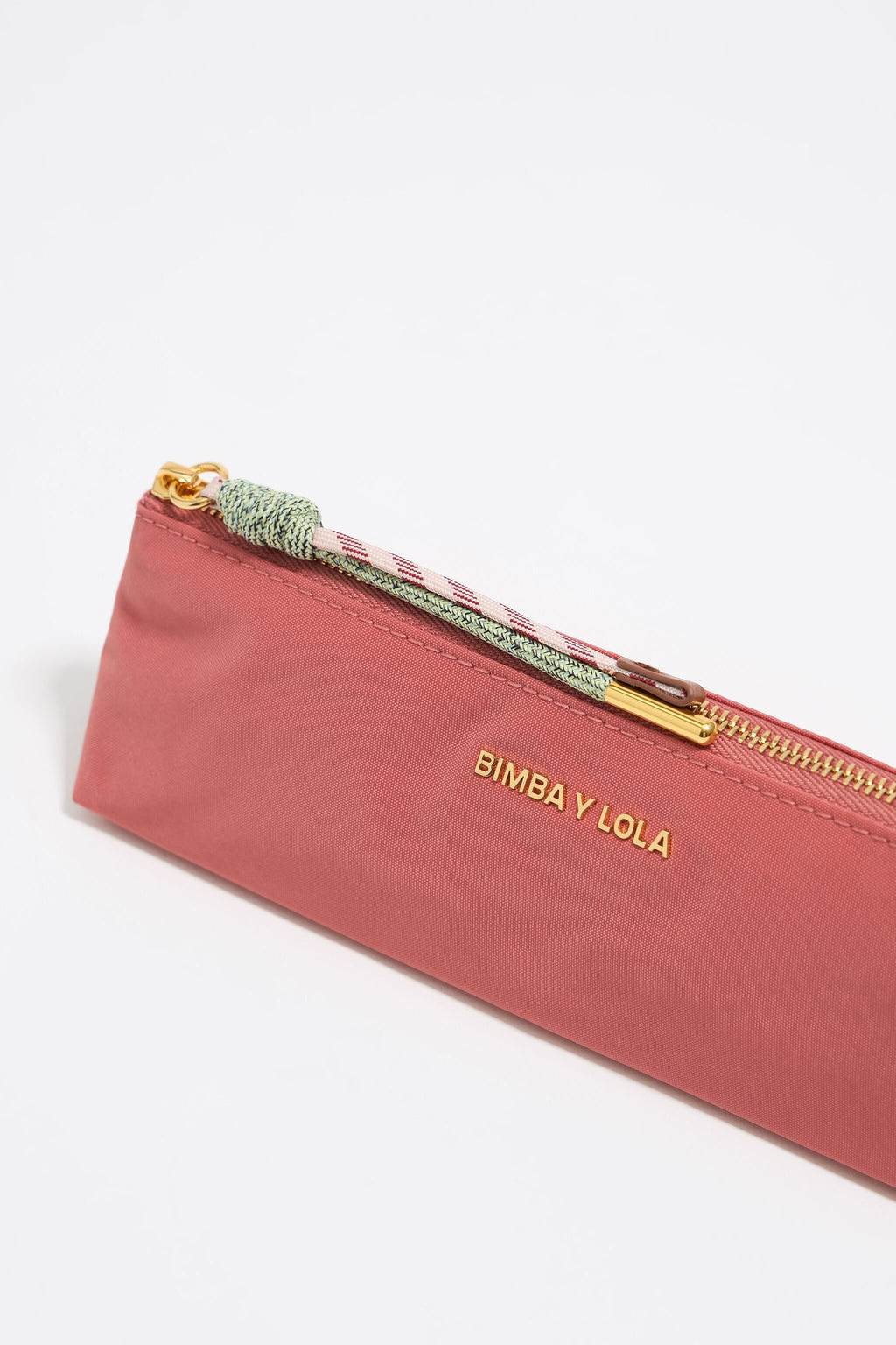 Pink nylon make-up case