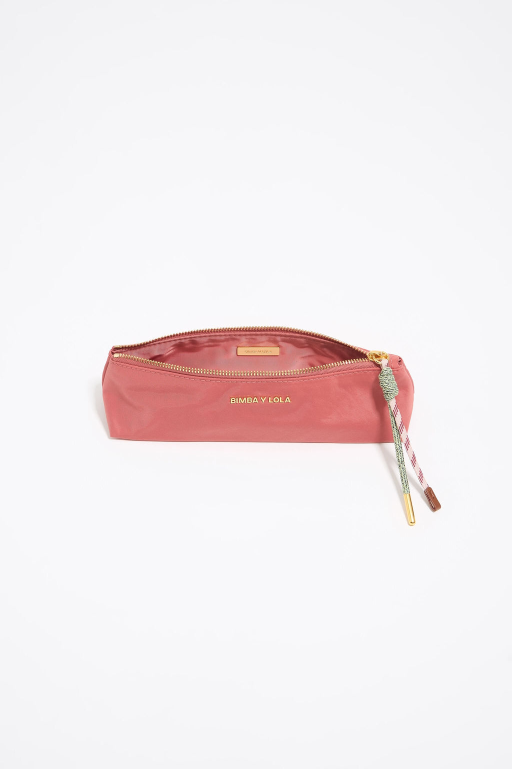 Pink nylon make-up case