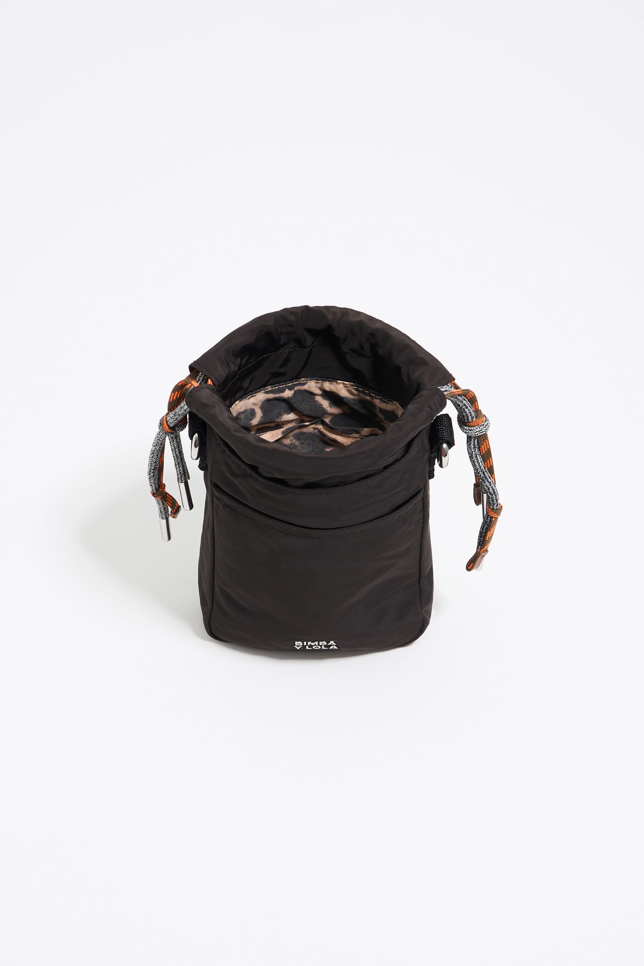 Black nylon mini bag