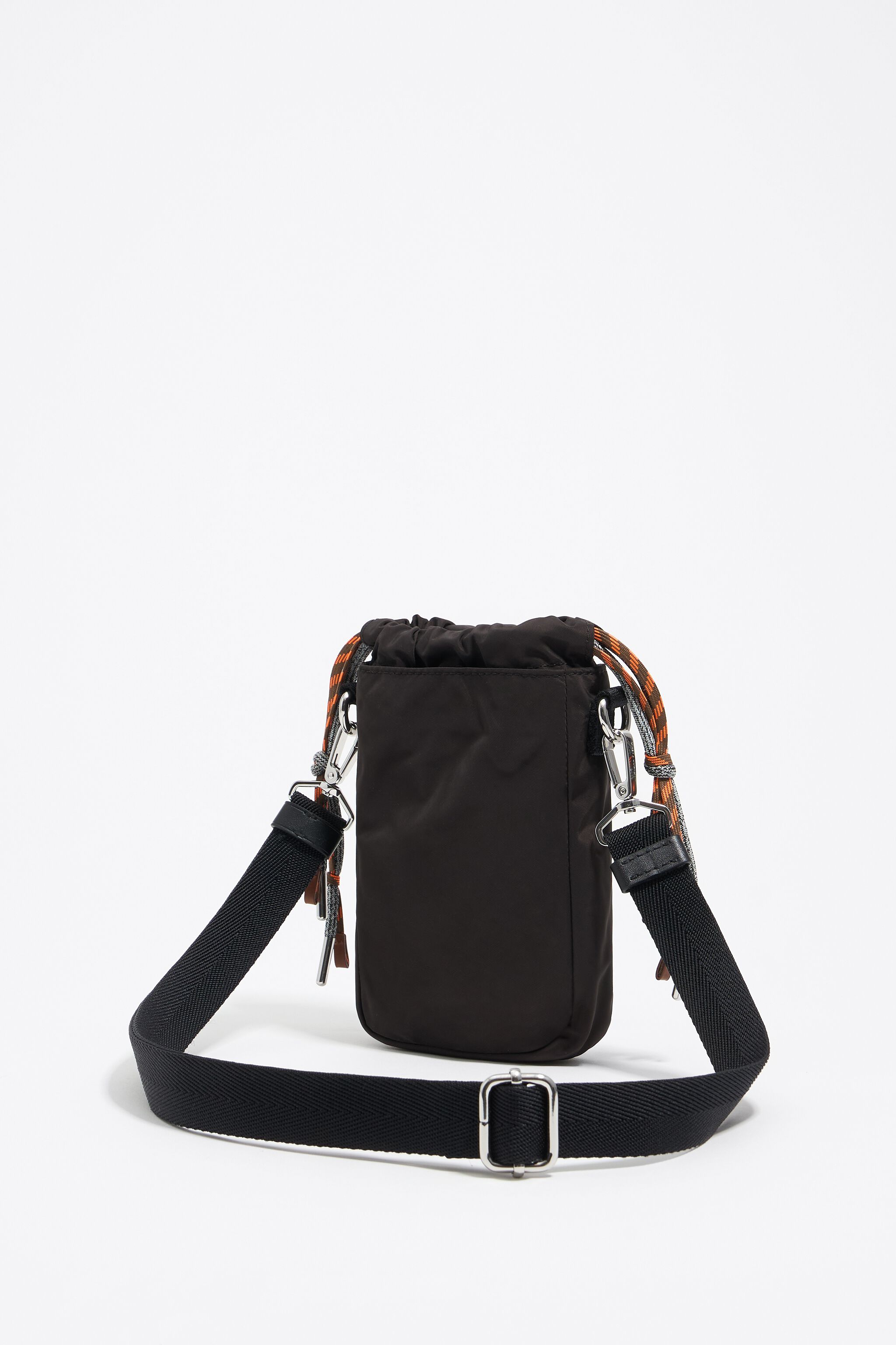 Black nylon mini bag