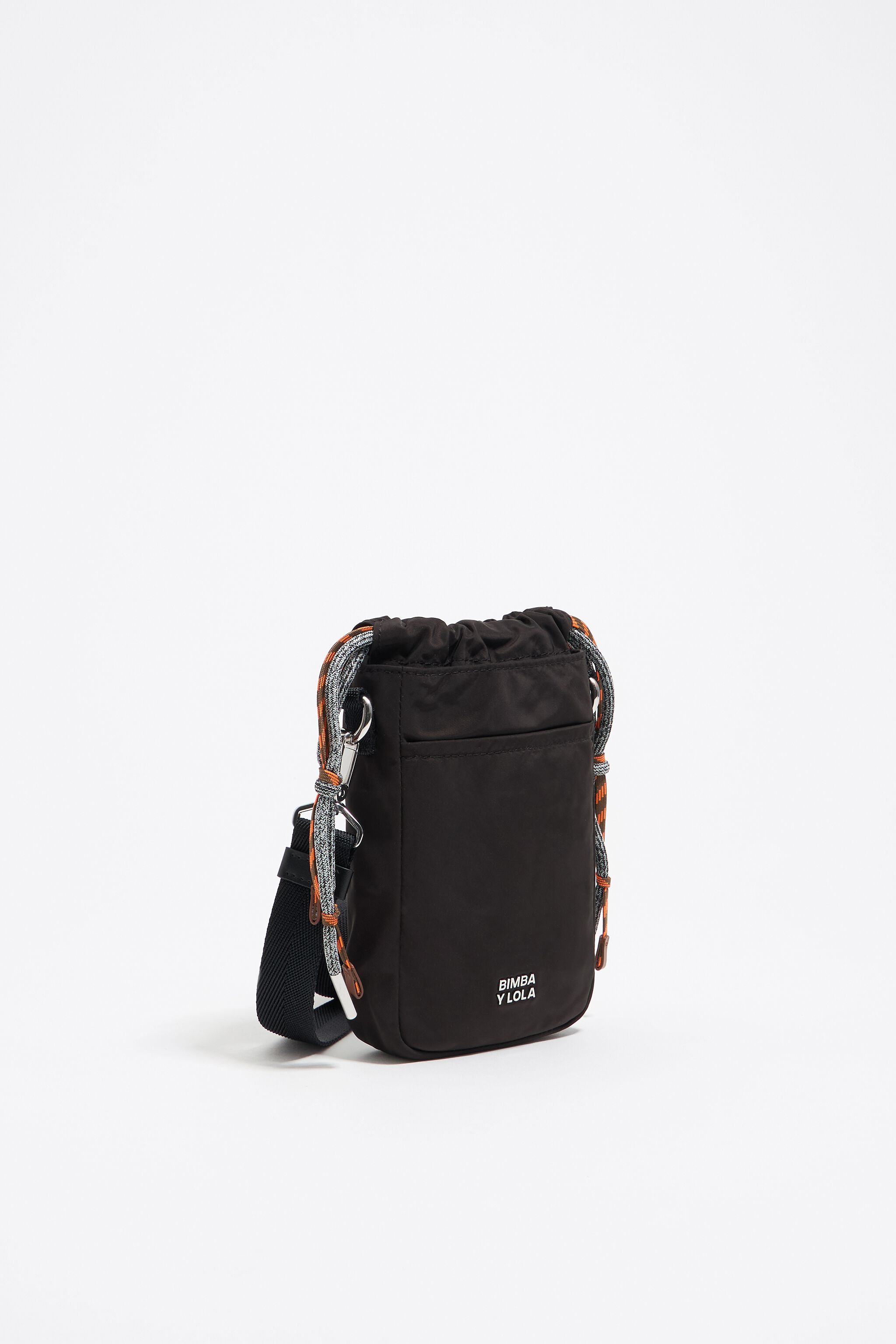 Black nylon mini bag