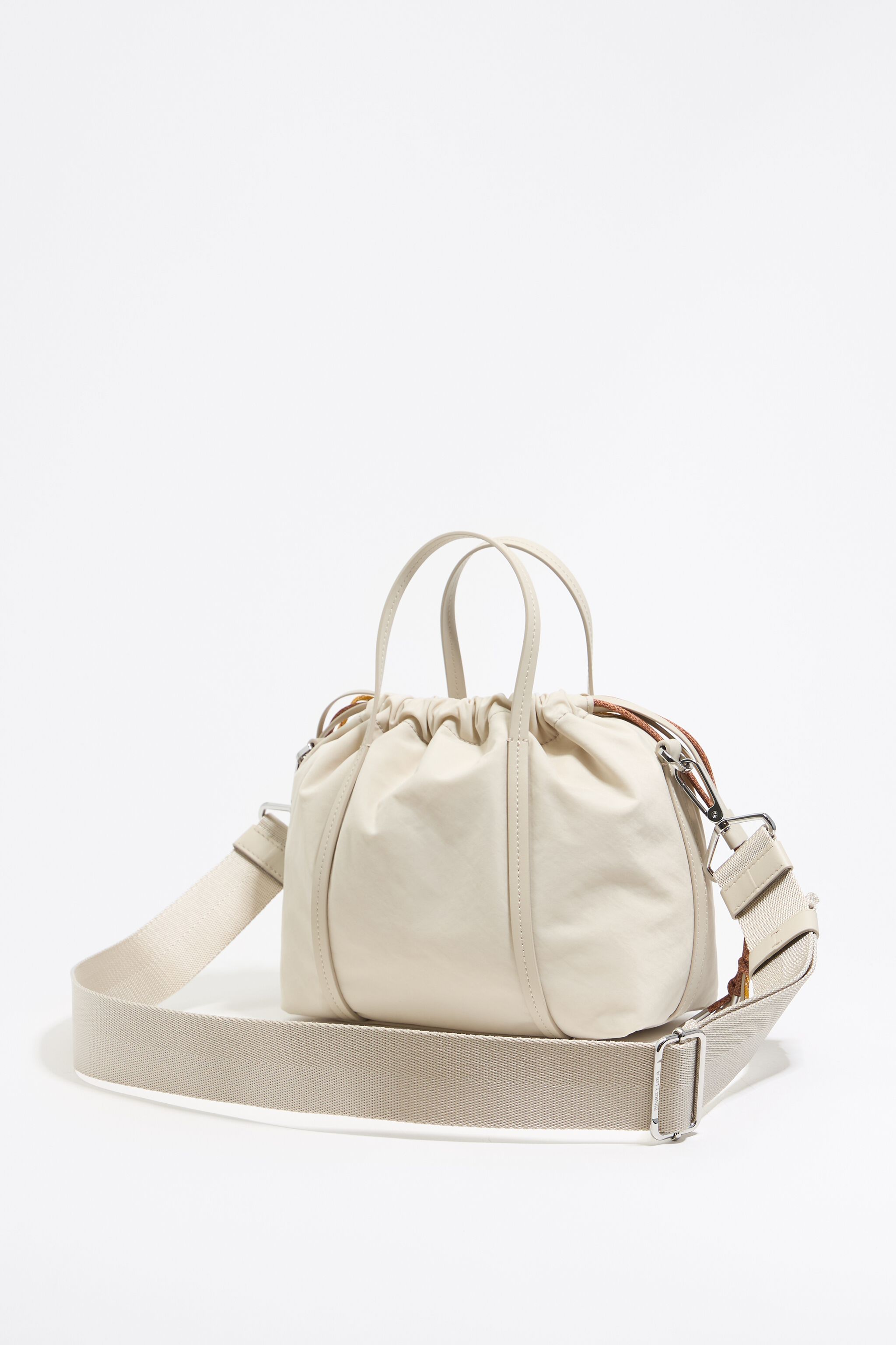 Small stone white crossbody bag