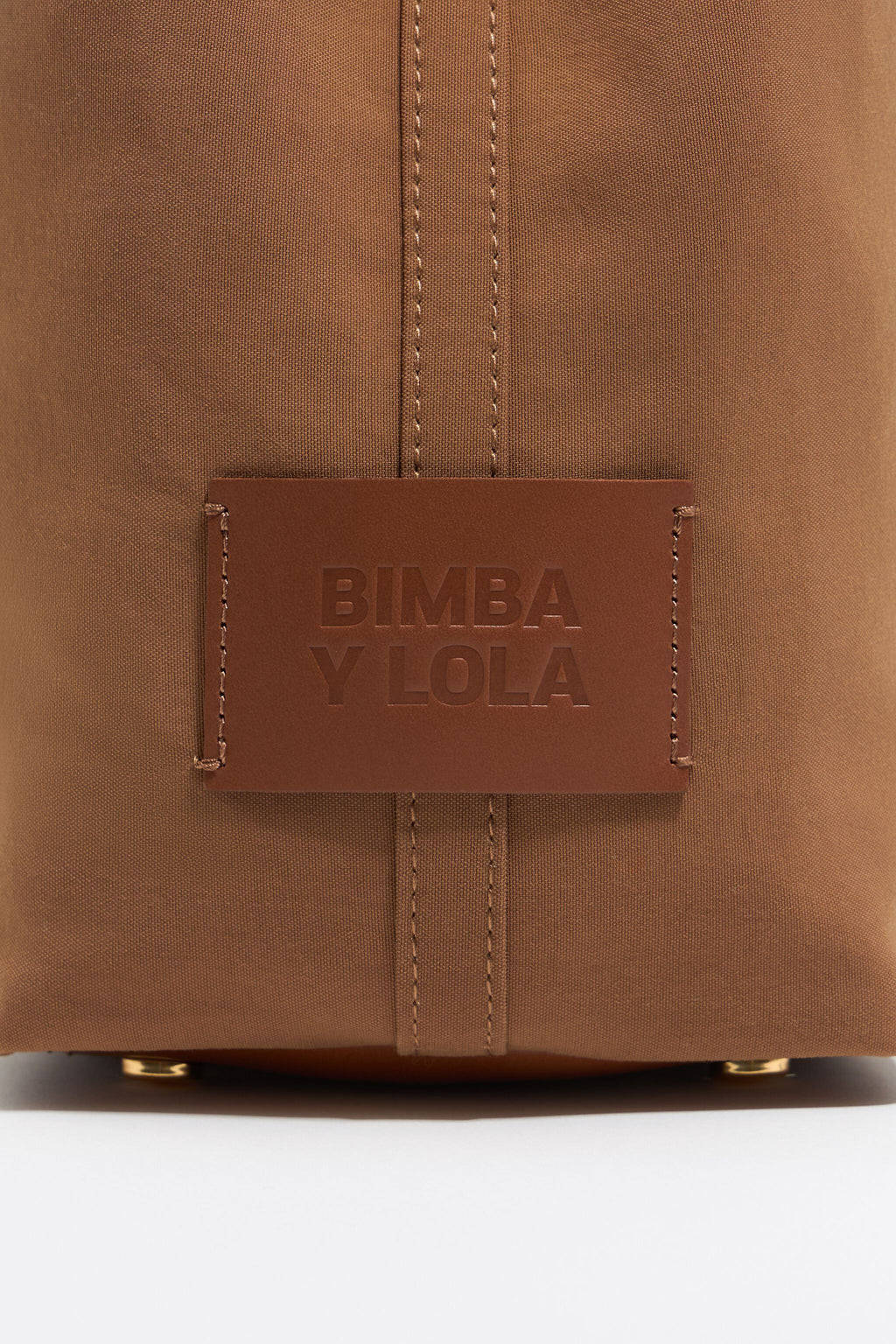 Large cinnamon gabardine Chihuahua shopper bag