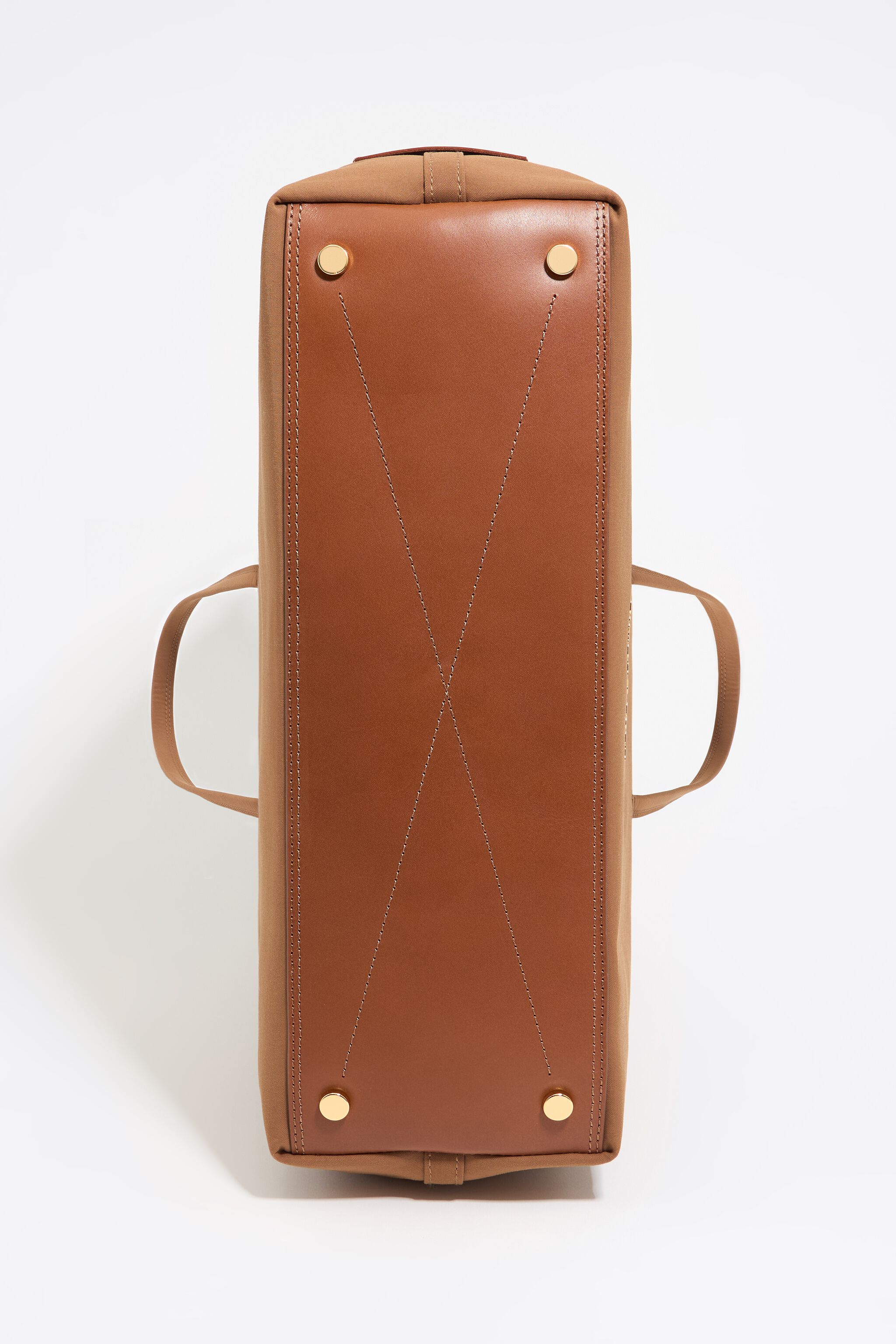 Large cinnamon gabardine Chihuahua shopper bag