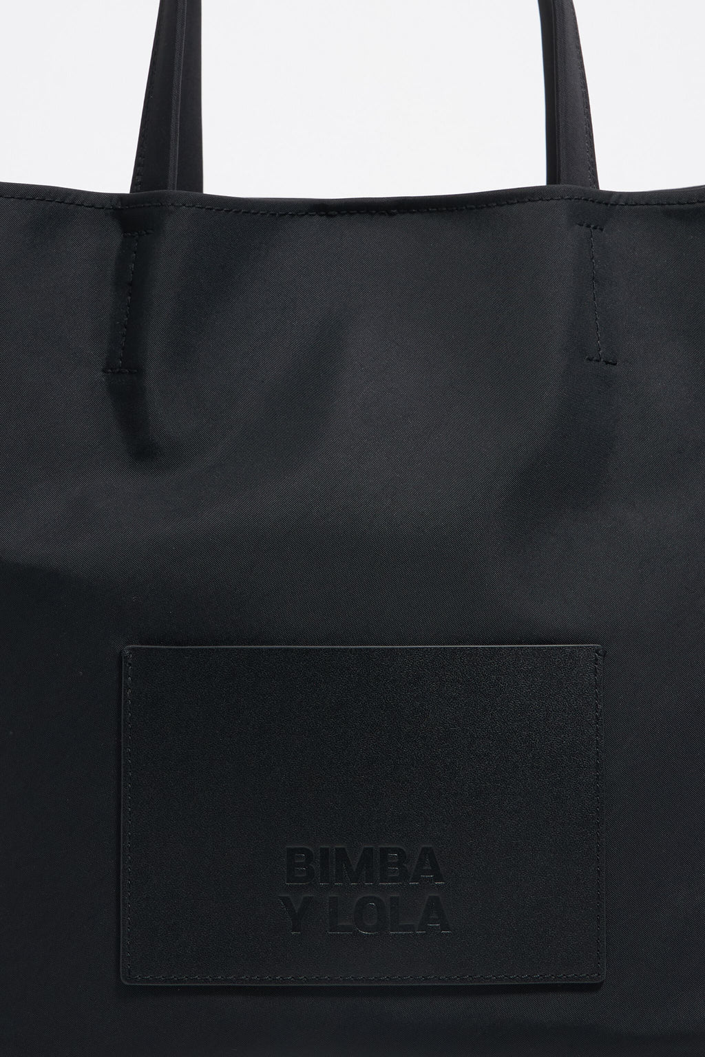 Large black nylon Chihuahua shopper bag