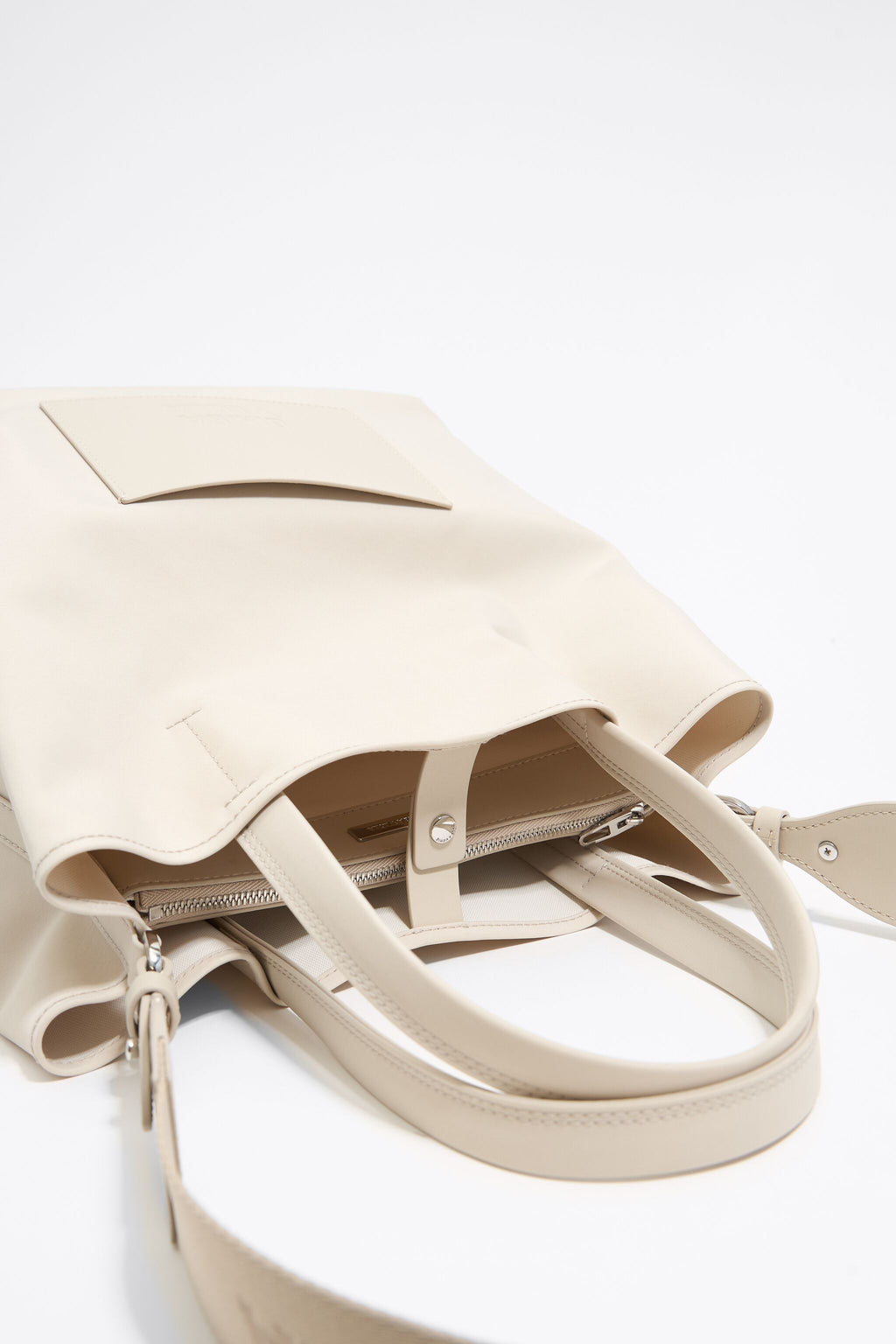 Large stone white nylon Chihuahua shopper bag