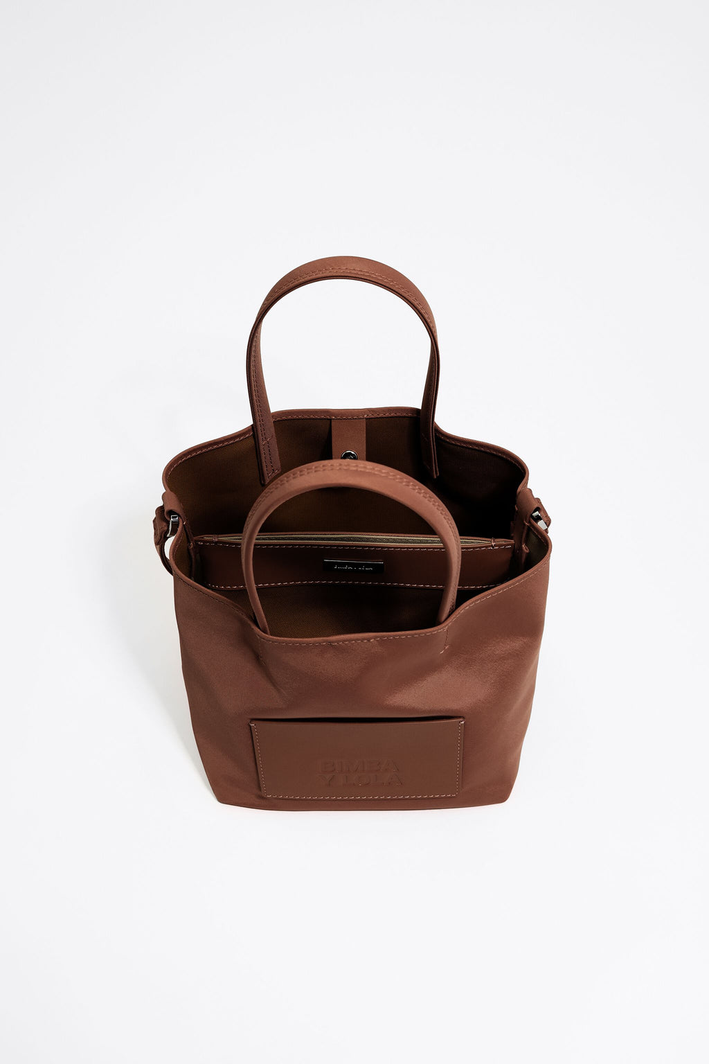 Small brown nylon Chihuahua bag