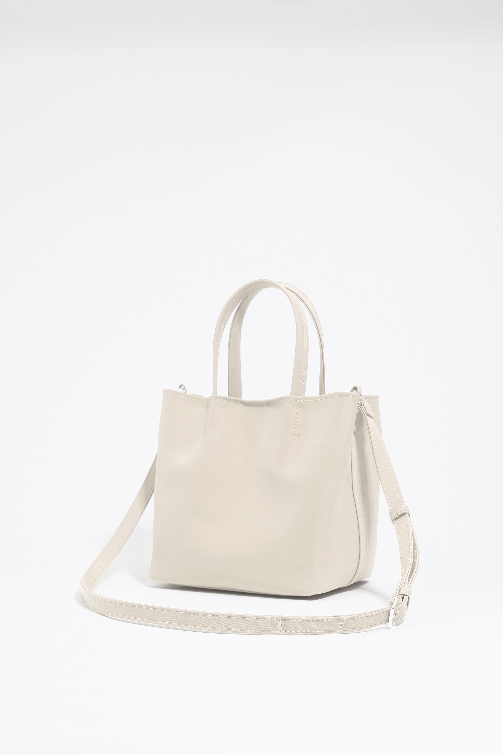 Small stone white nylon Chihuahua bag