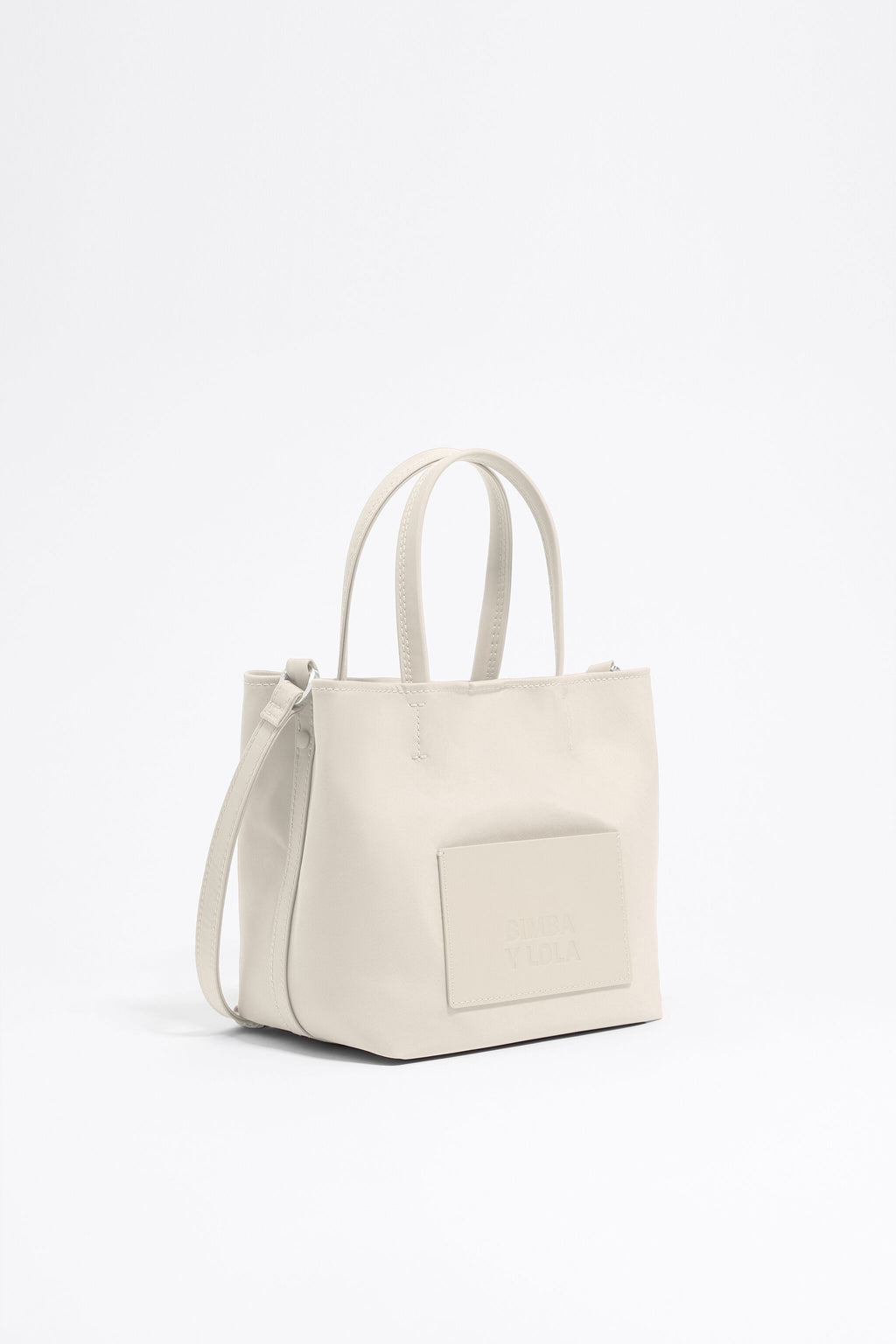 Small stone white nylon Chihuahua bag