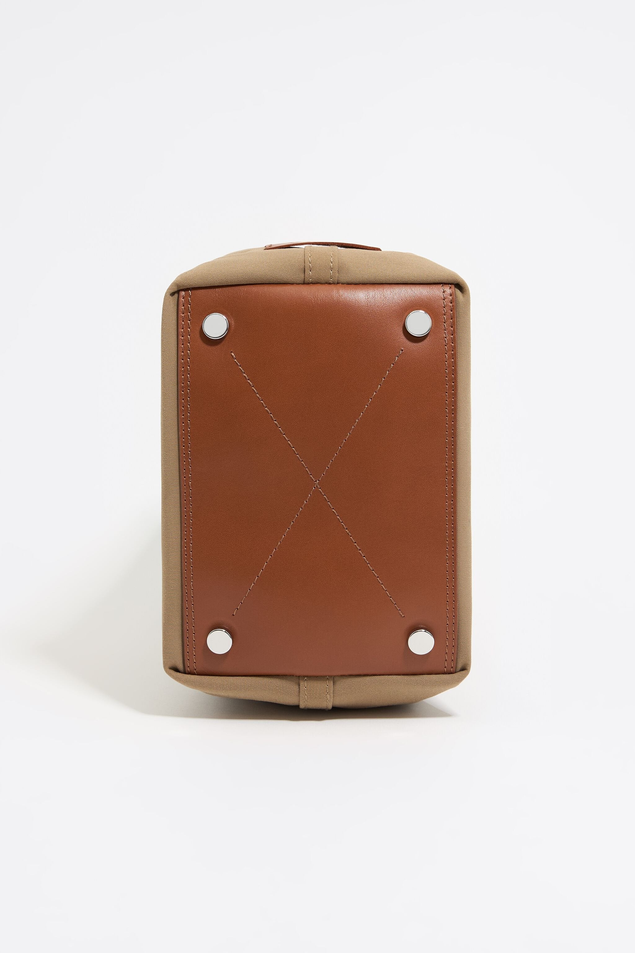 Small camel gabardine Chihuahua bag