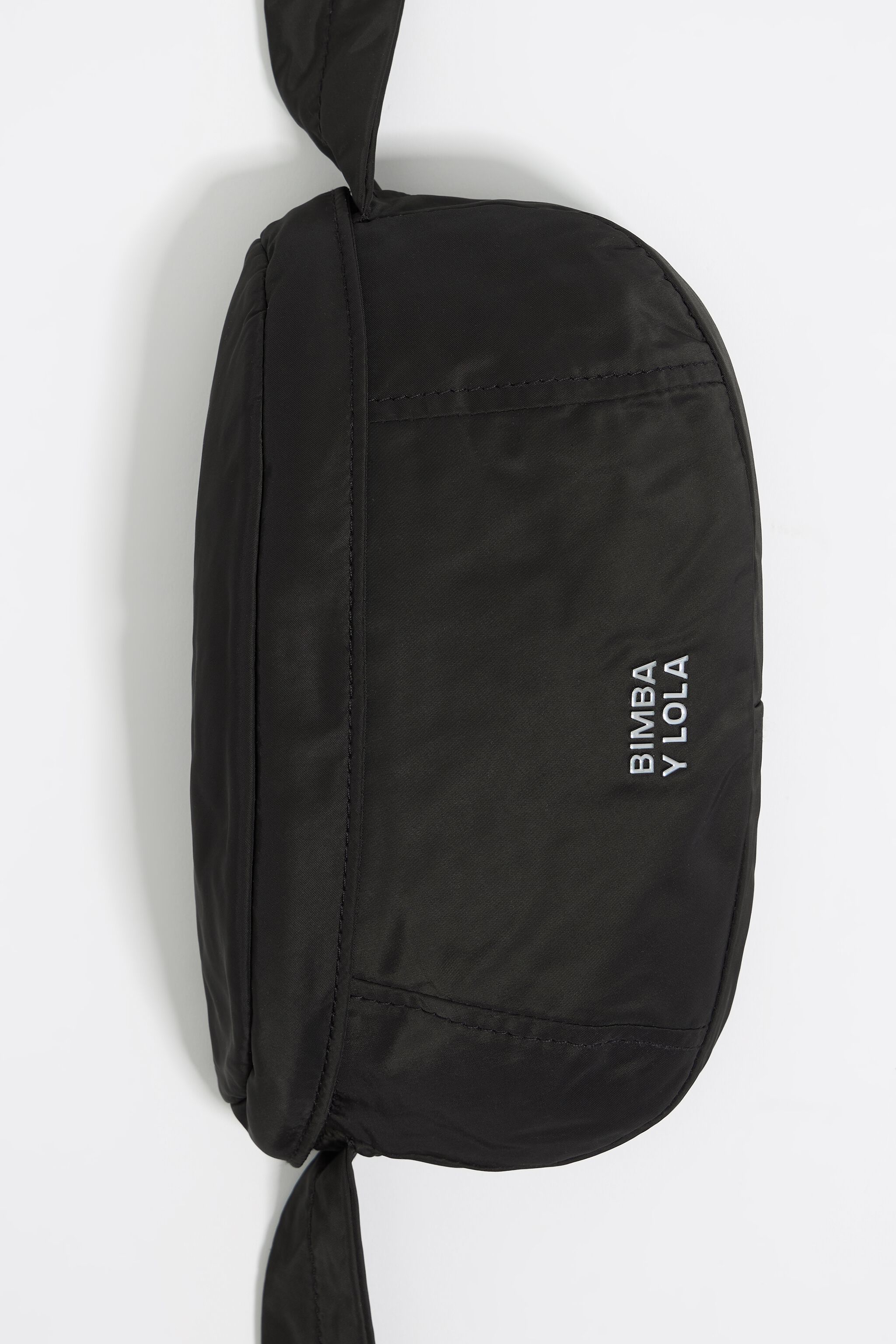 Small black nylon bumbag