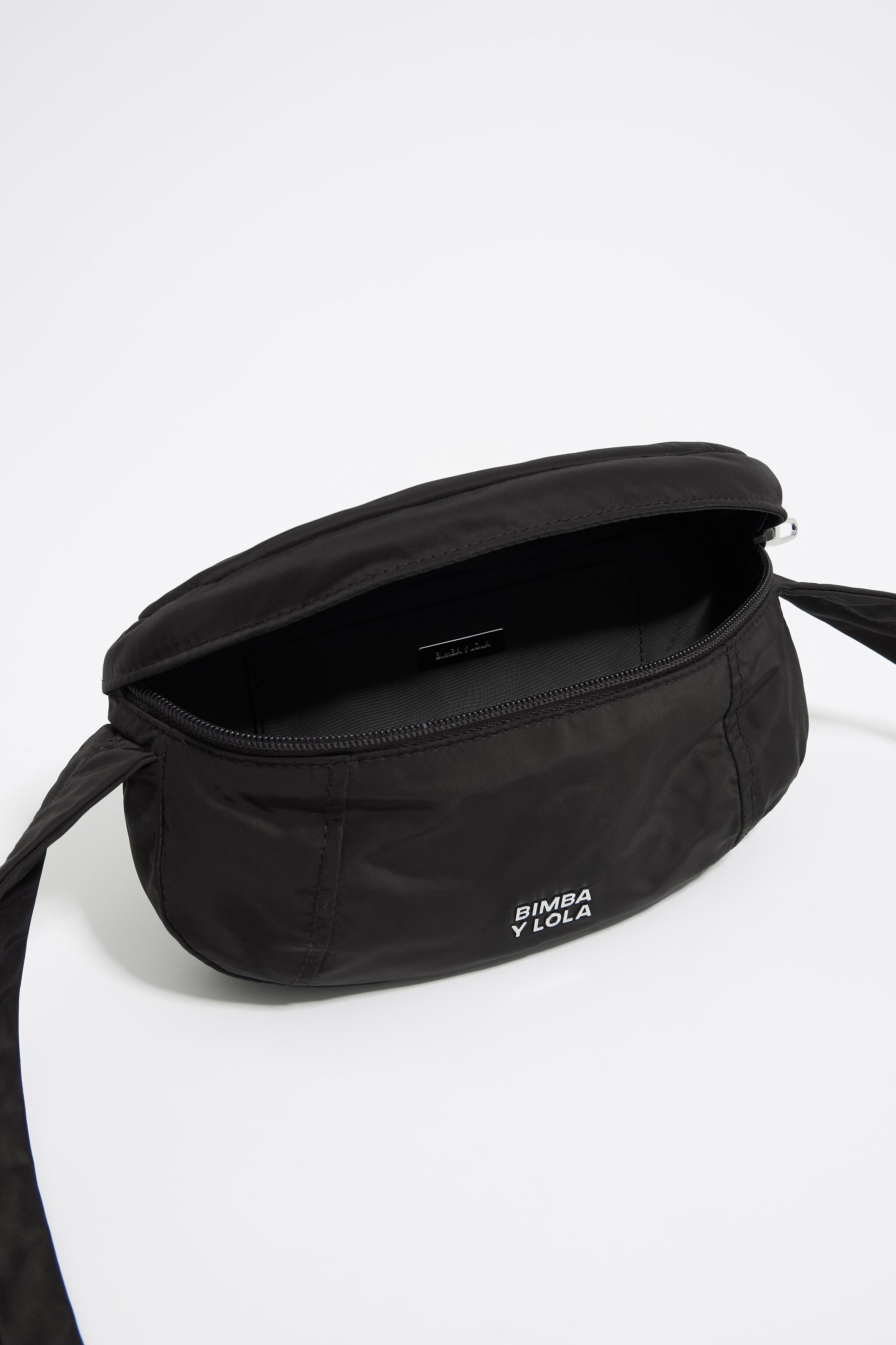 Small black nylon bumbag