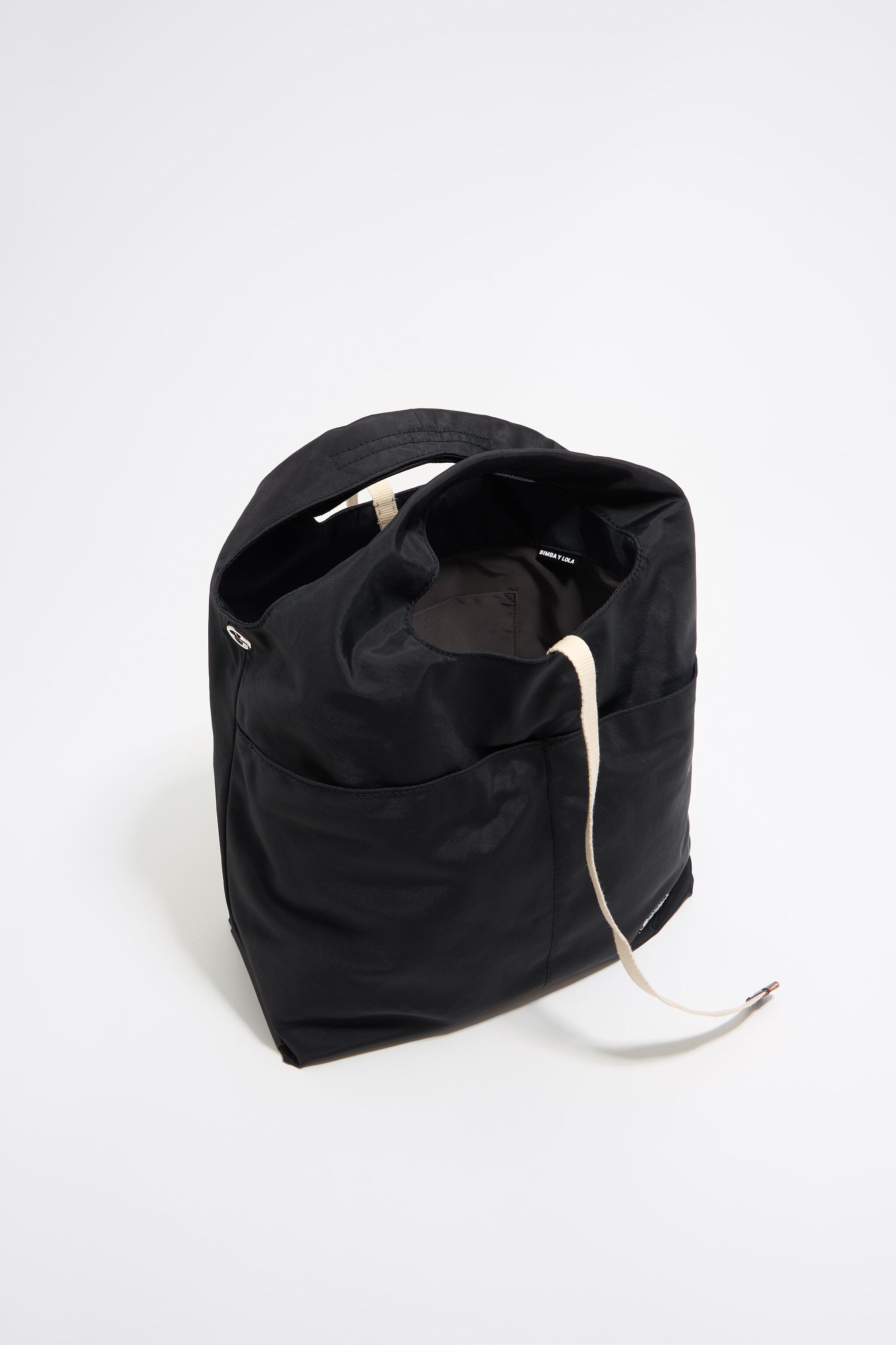 Medium black nylon Paper bag