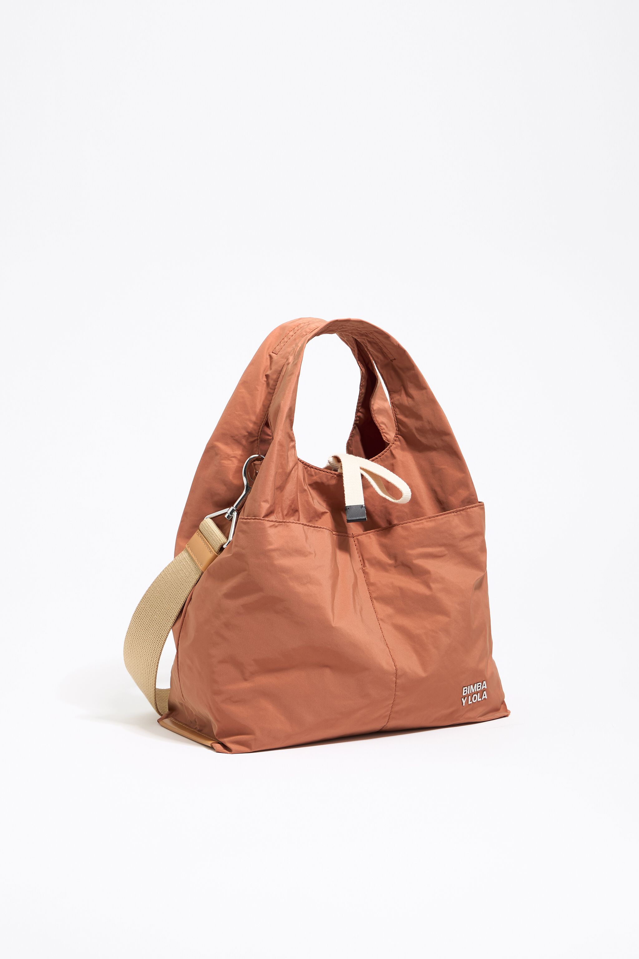 Medium orange nylon Paper Bag