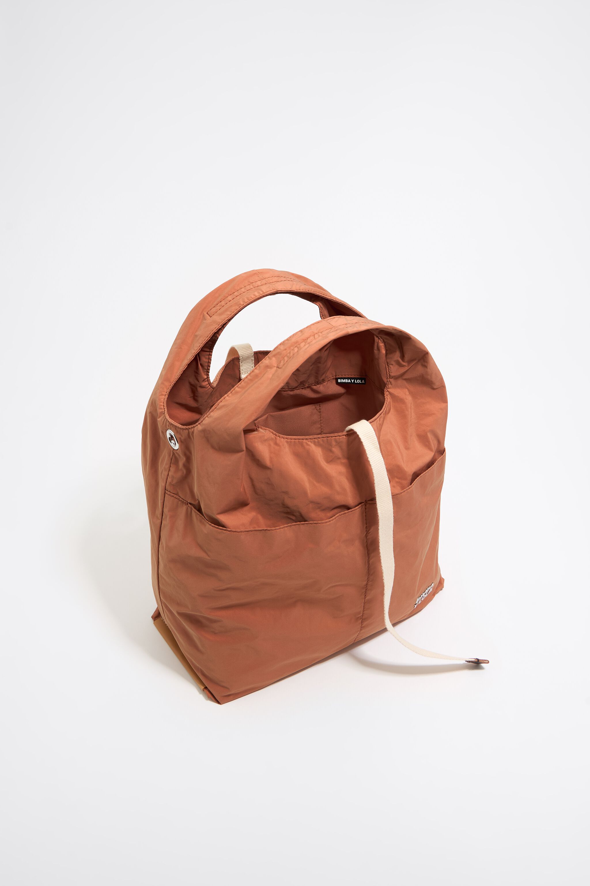Medium orange nylon Paper Bag