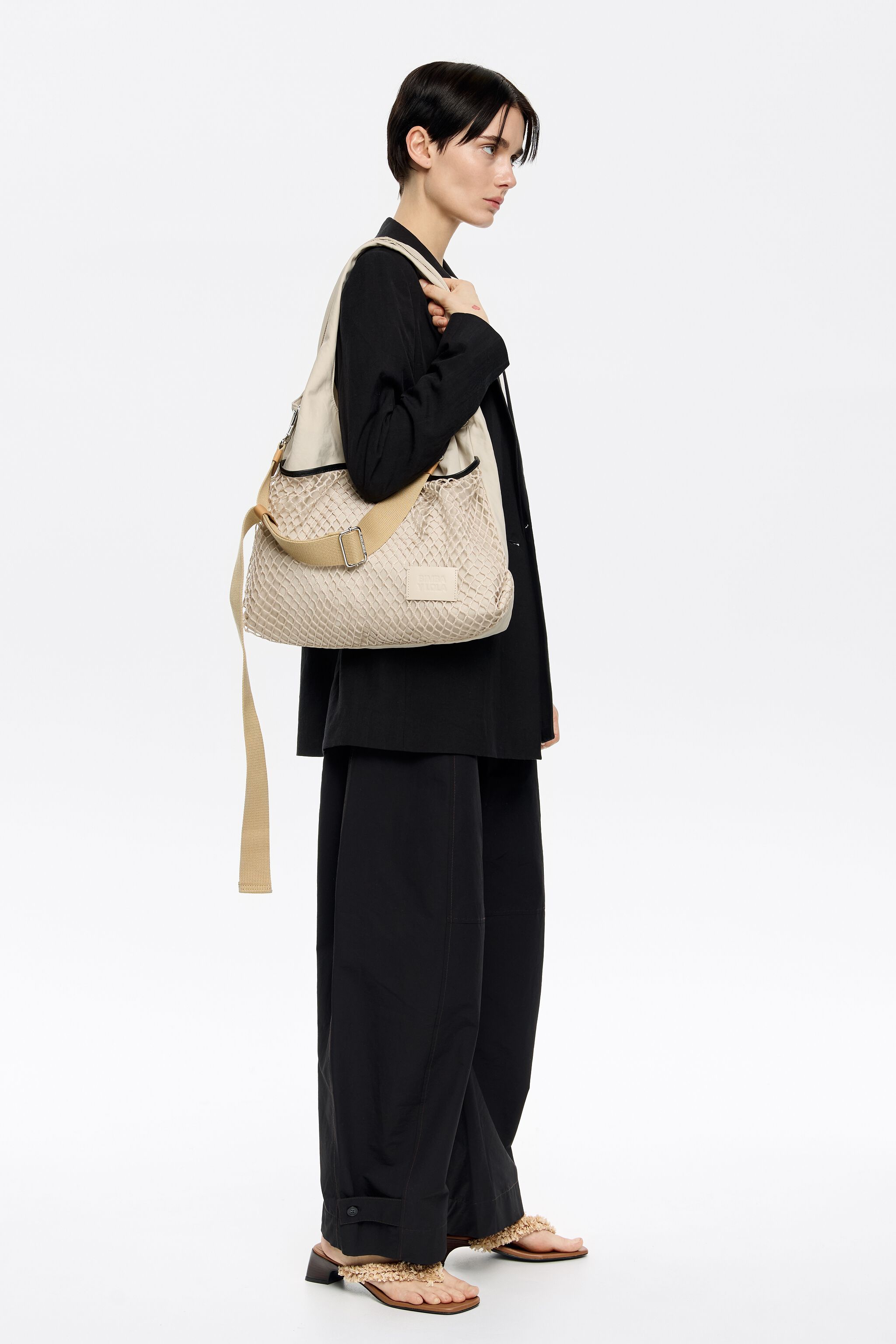 Large stone white nylon Paper Bag