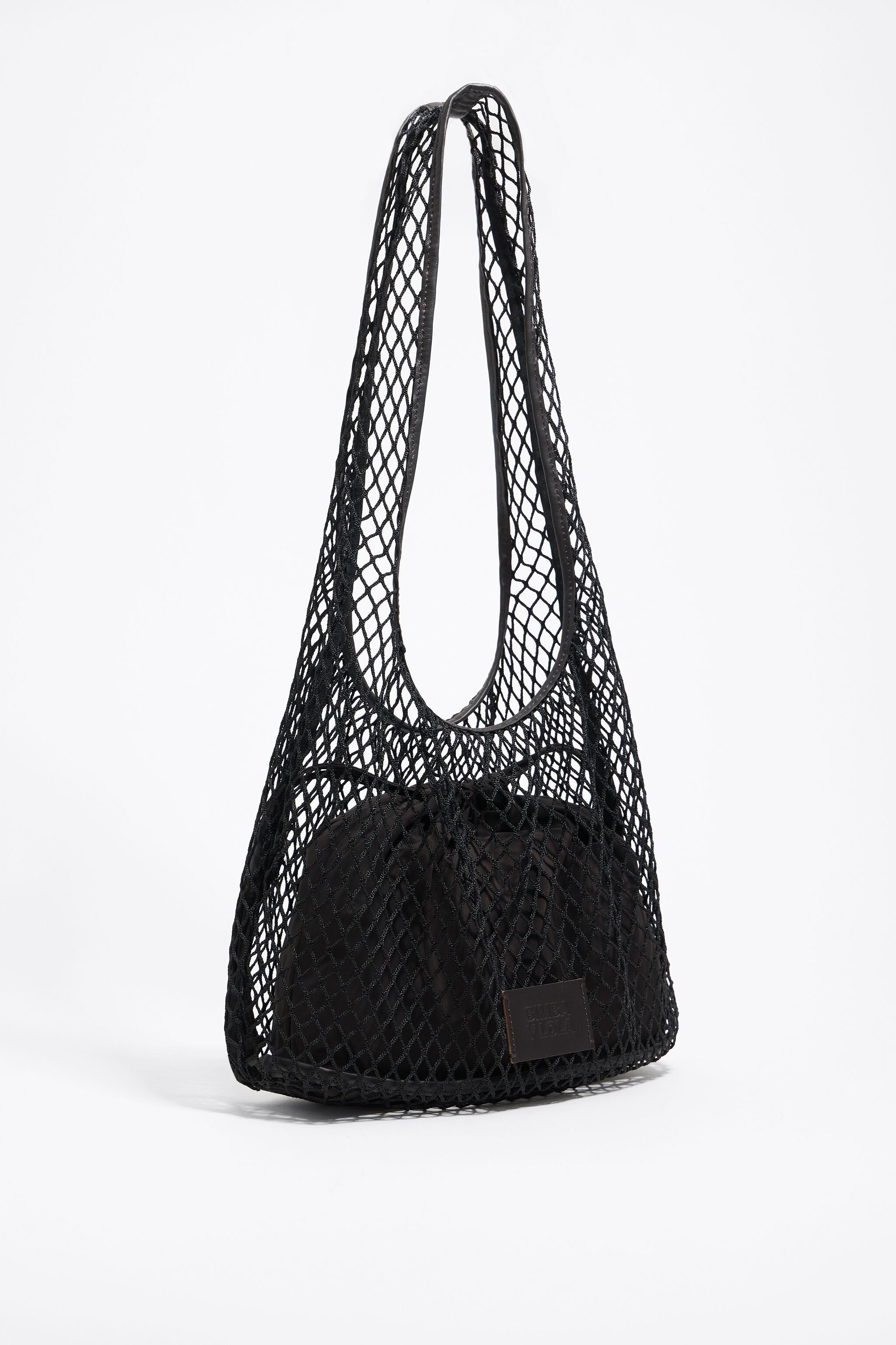 Black mesh Paper bag