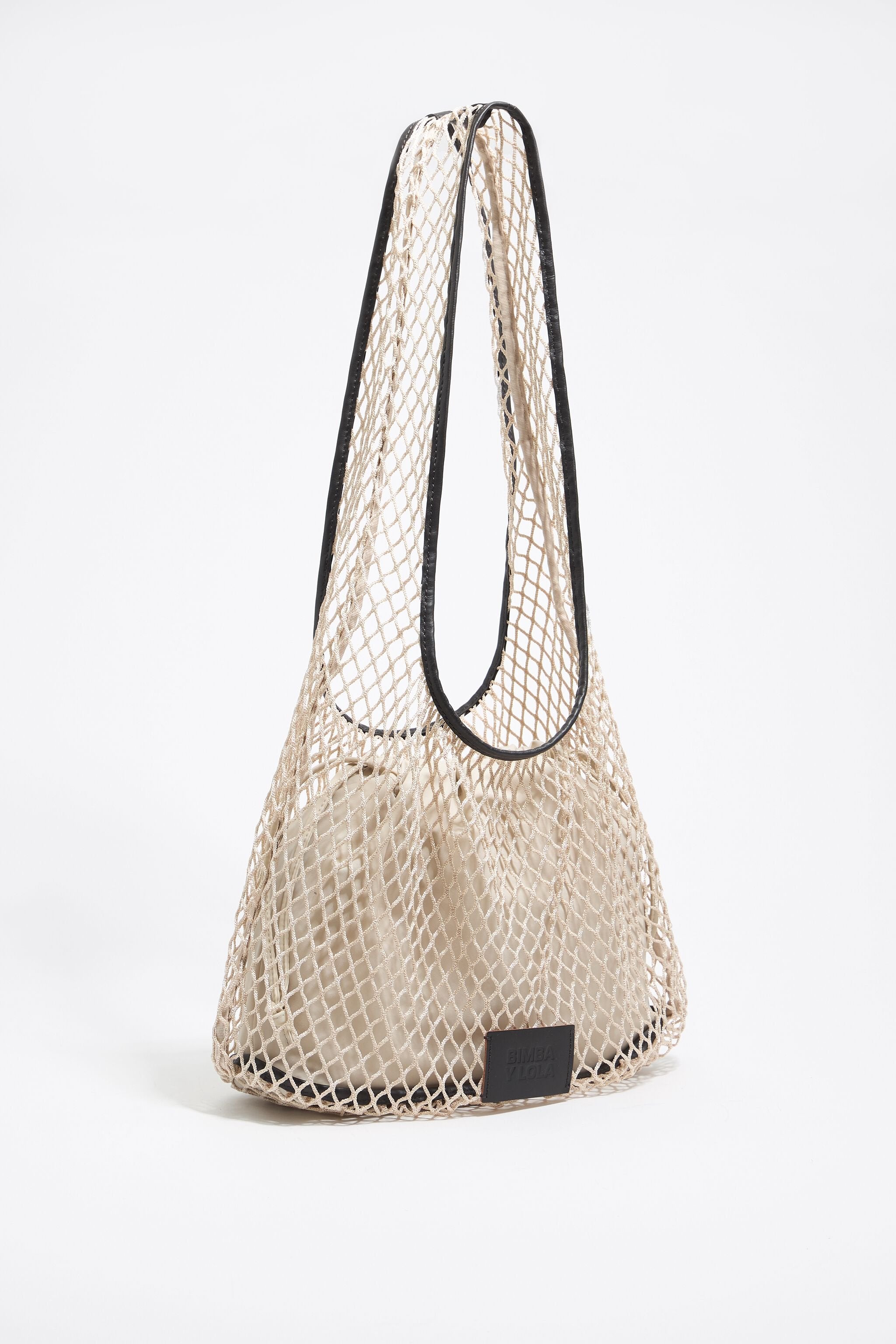 Stone white mesh Paper bag