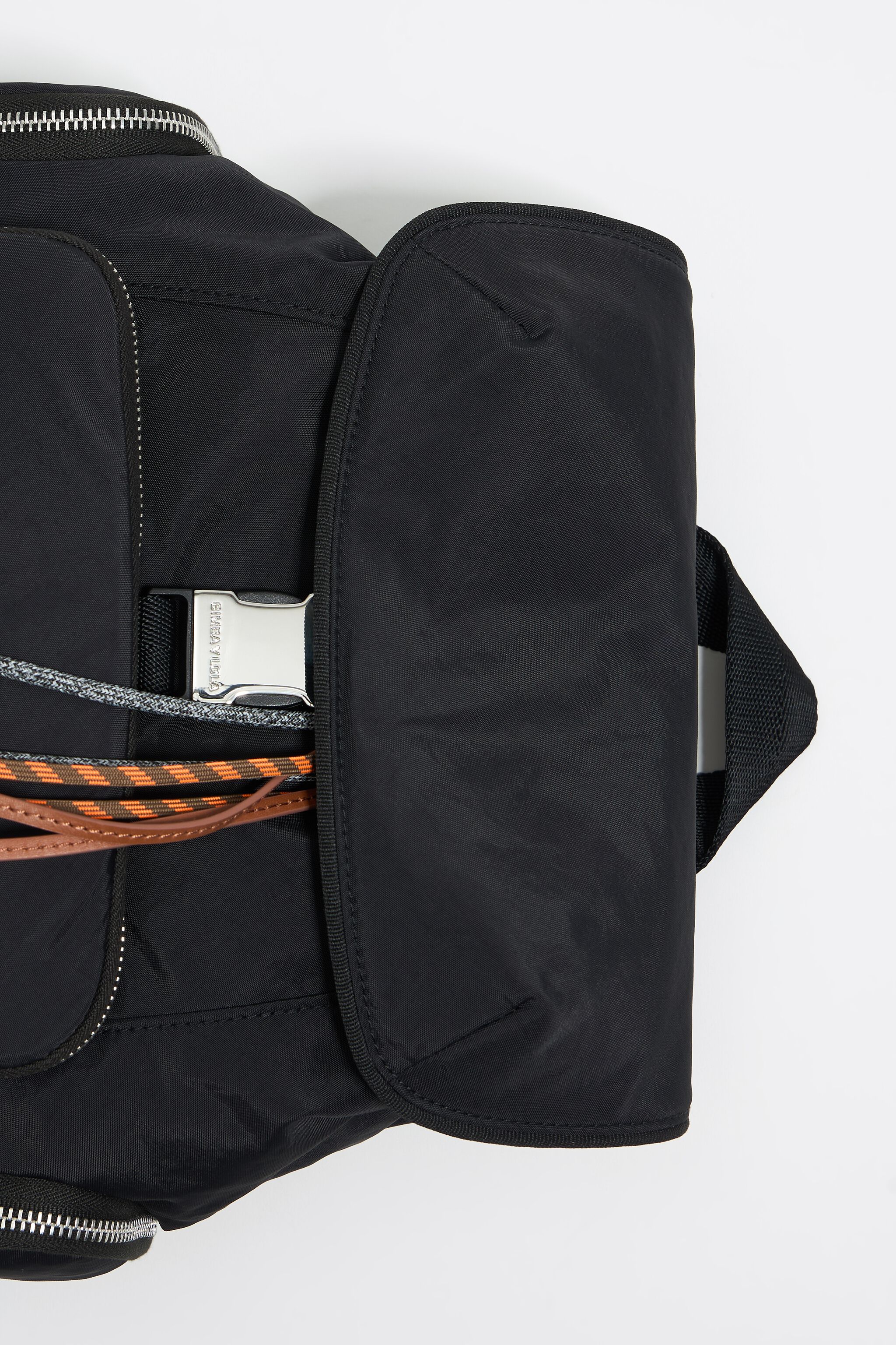 Medium black nylon backpack