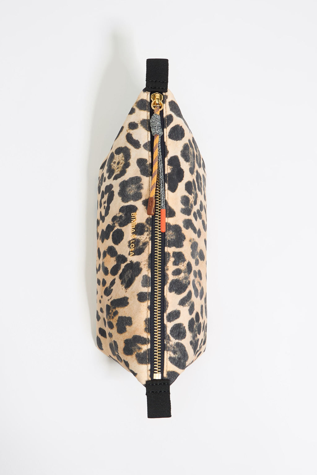 Medium beige Leopard nylon make-up case