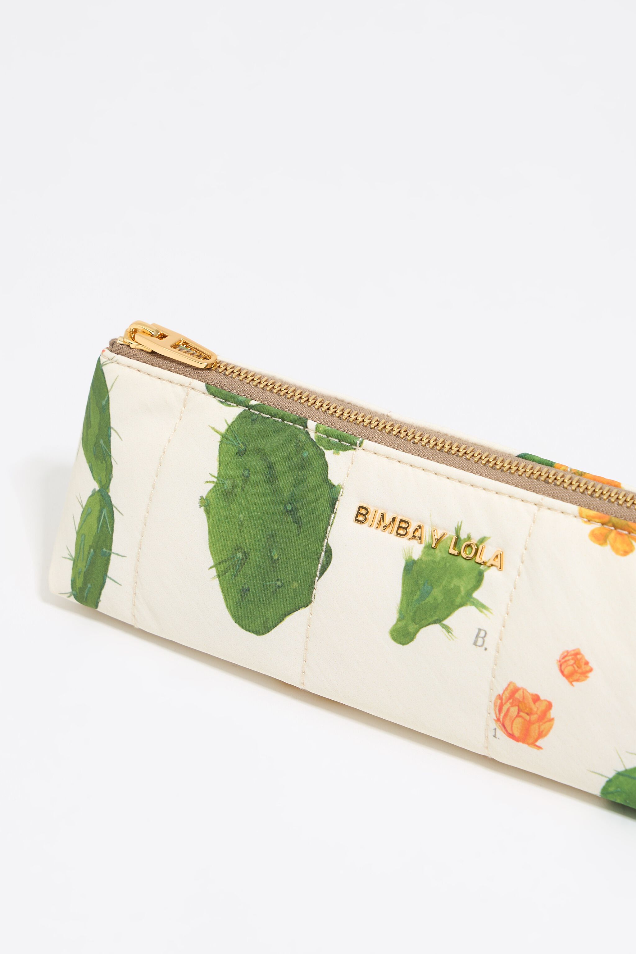 Ivory Cactus nylon make-up case
