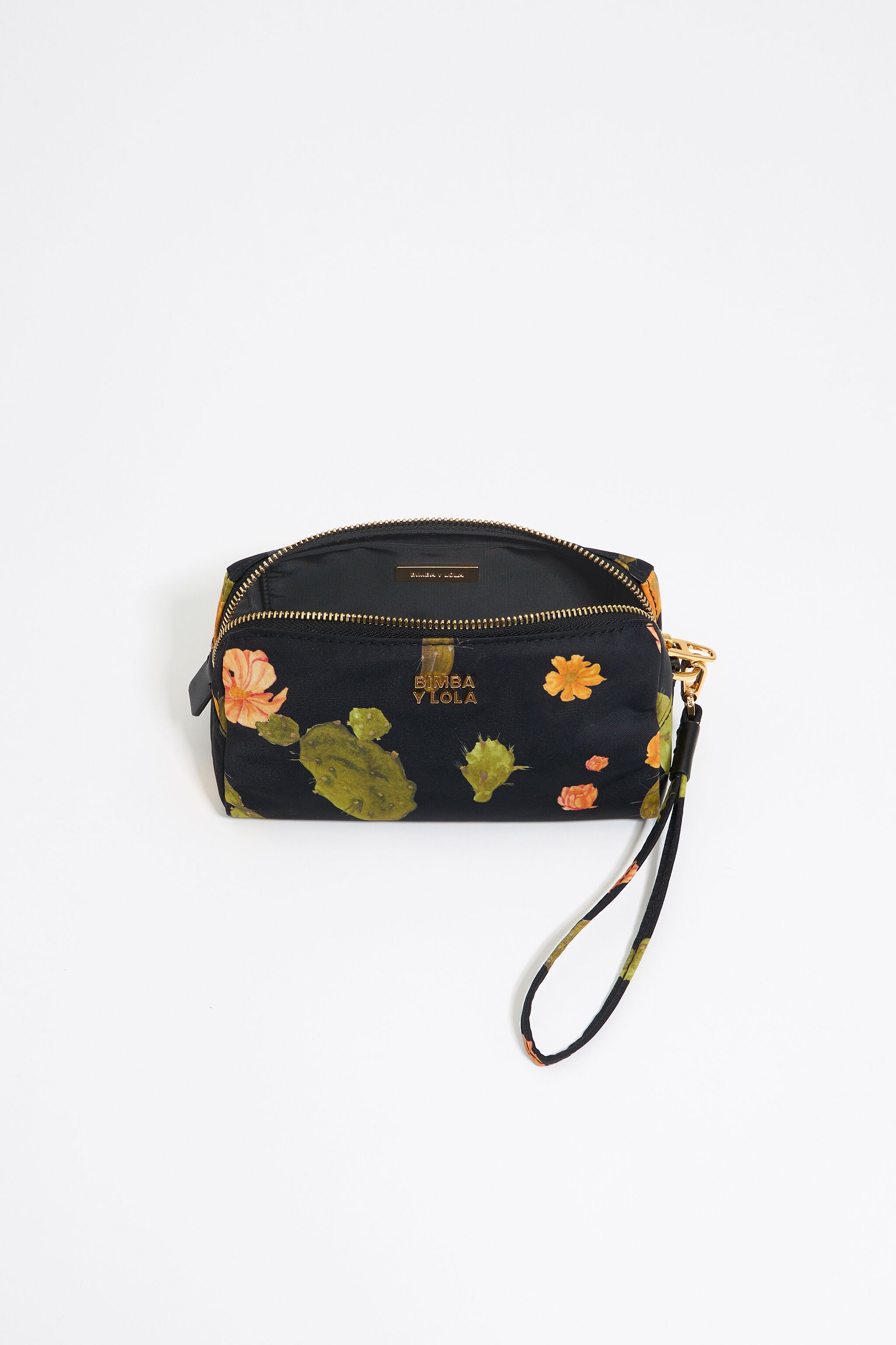 Black Cactus nylon make-up case