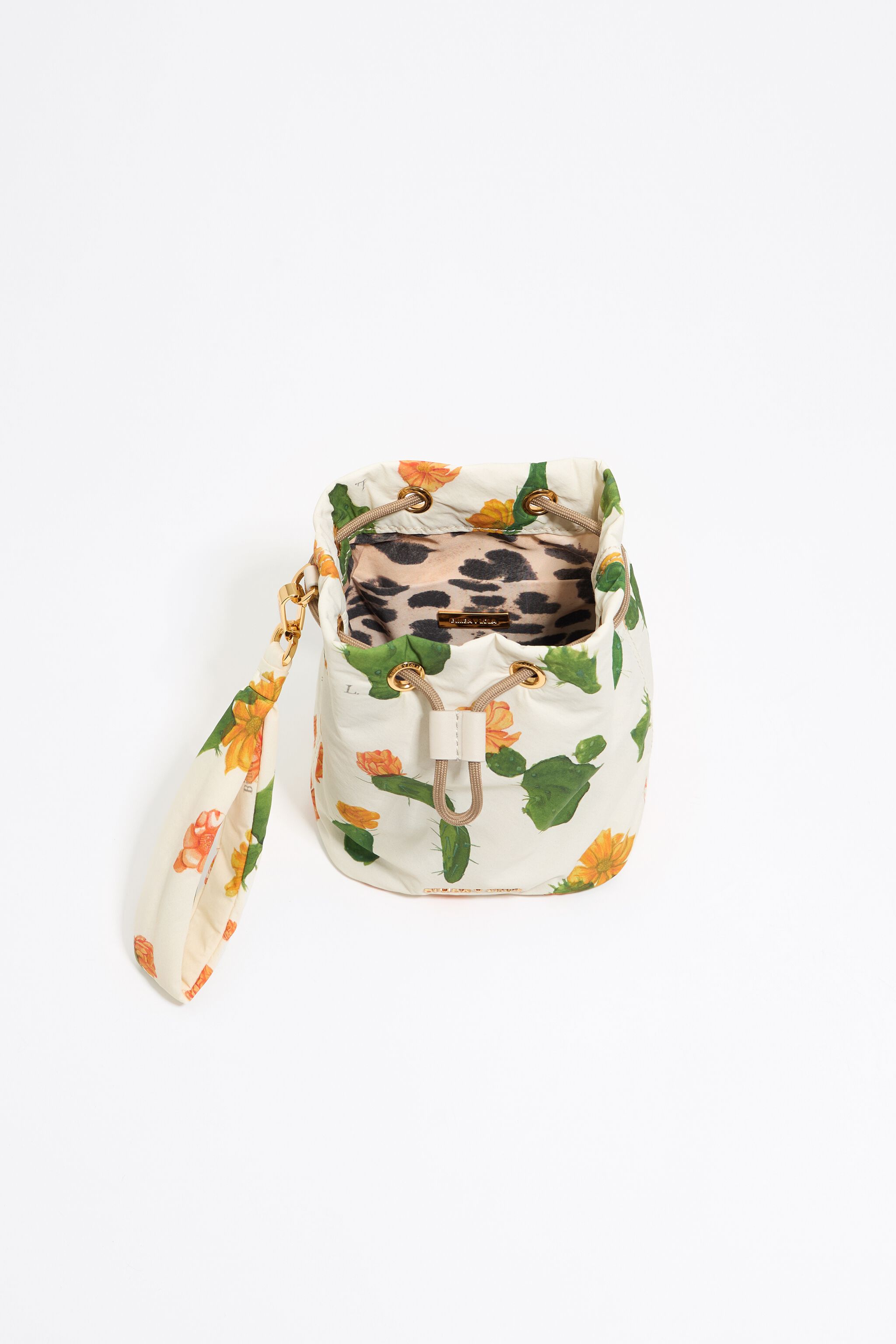 Ivory Cactus nylon make-up case