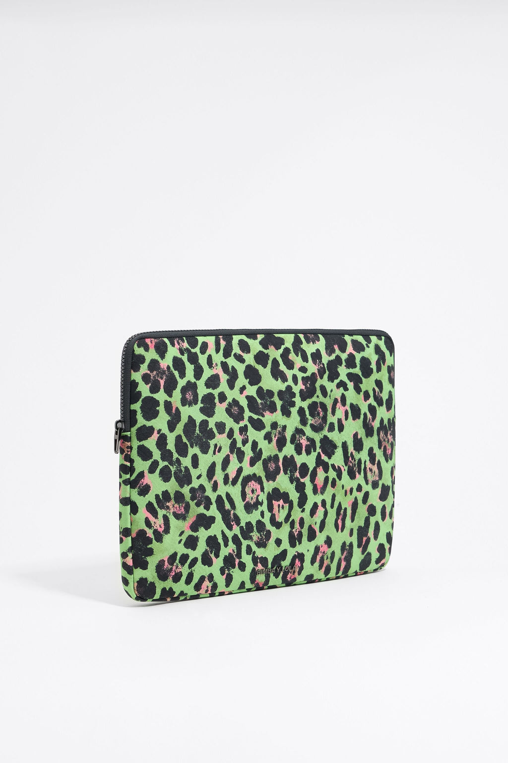 Green Leopard nylon 13.5" laptop sleeve
