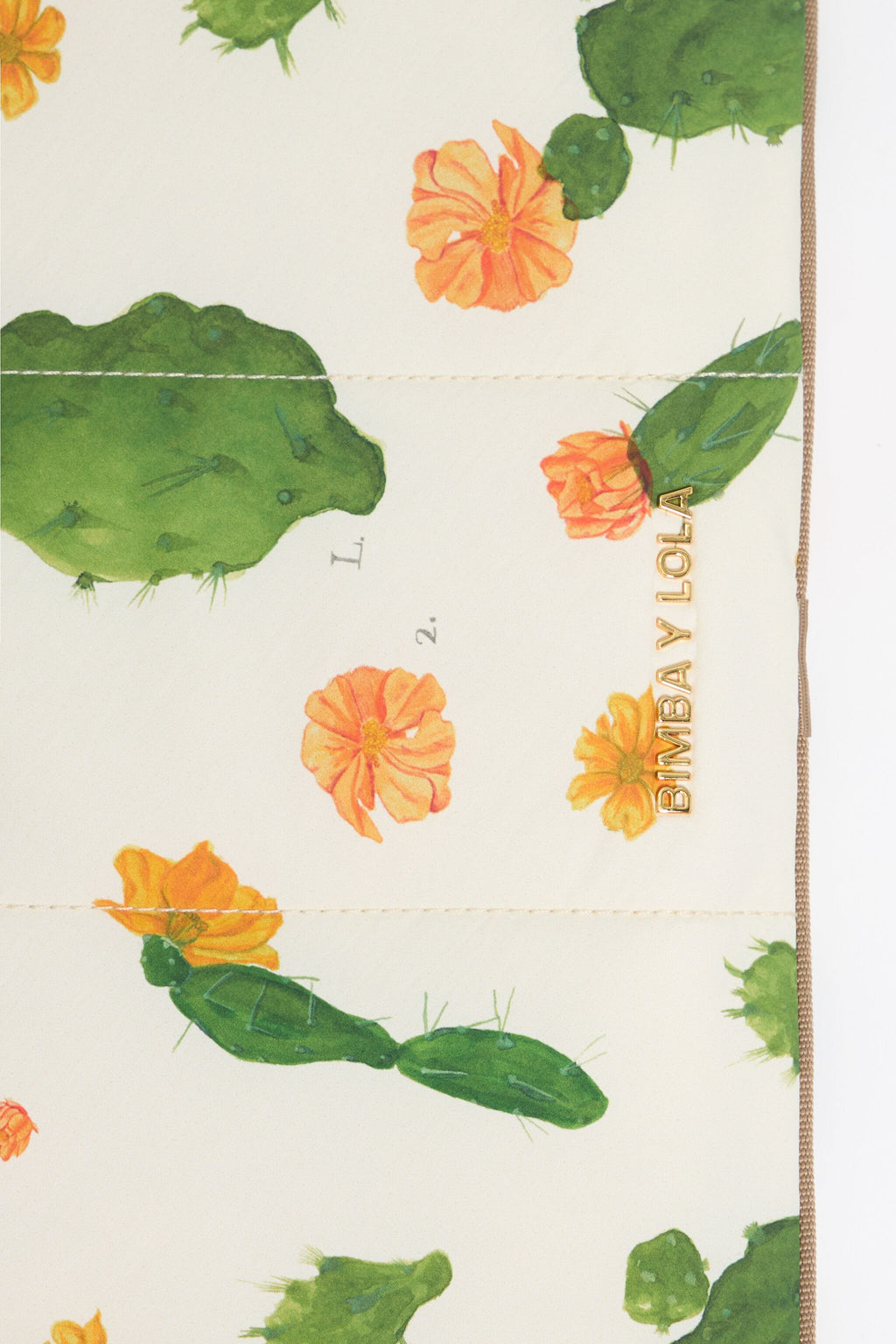 Ivory Cactus nylon 13.5" laptop sleeve