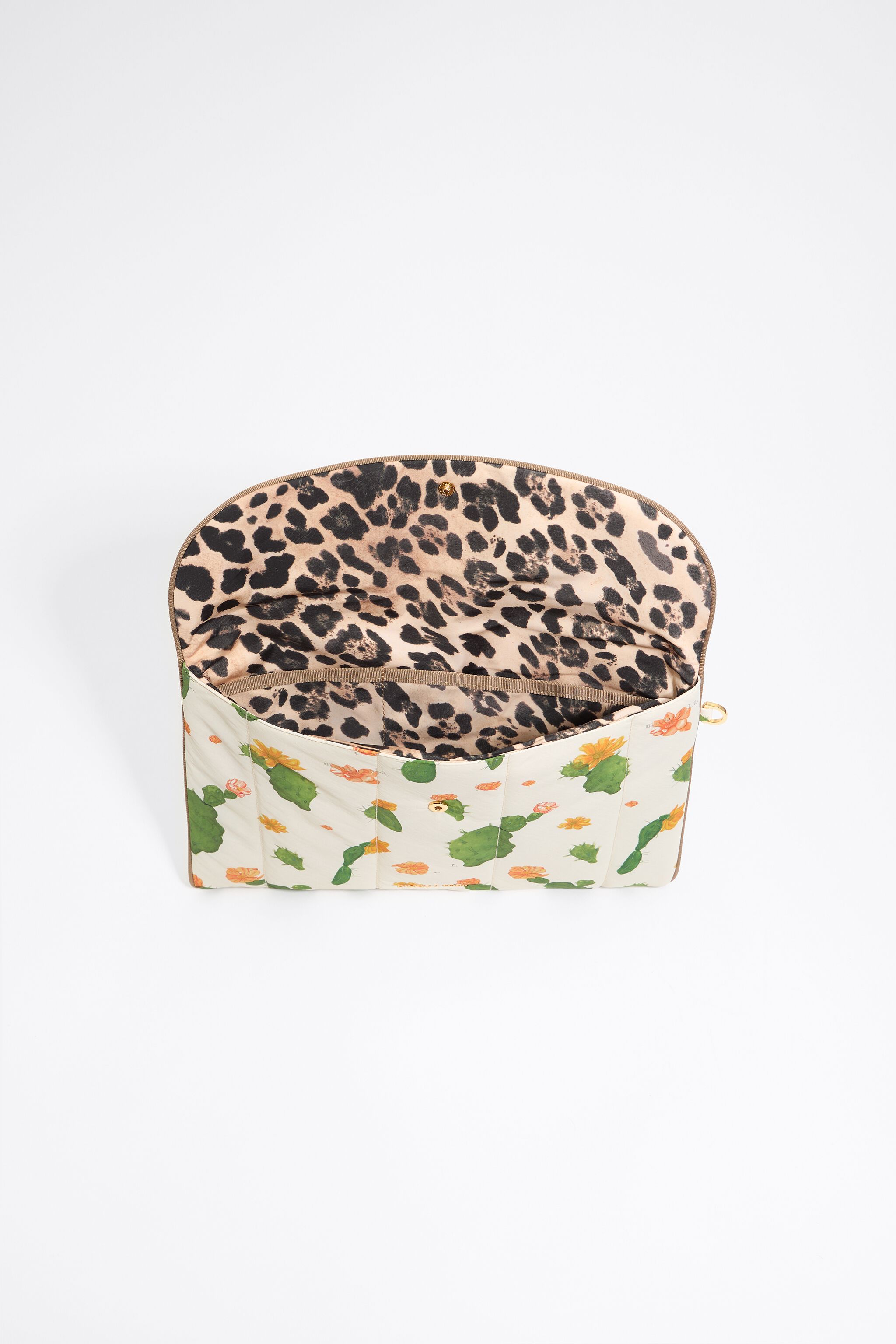 Ivory Cactus nylon 13.5" laptop sleeve