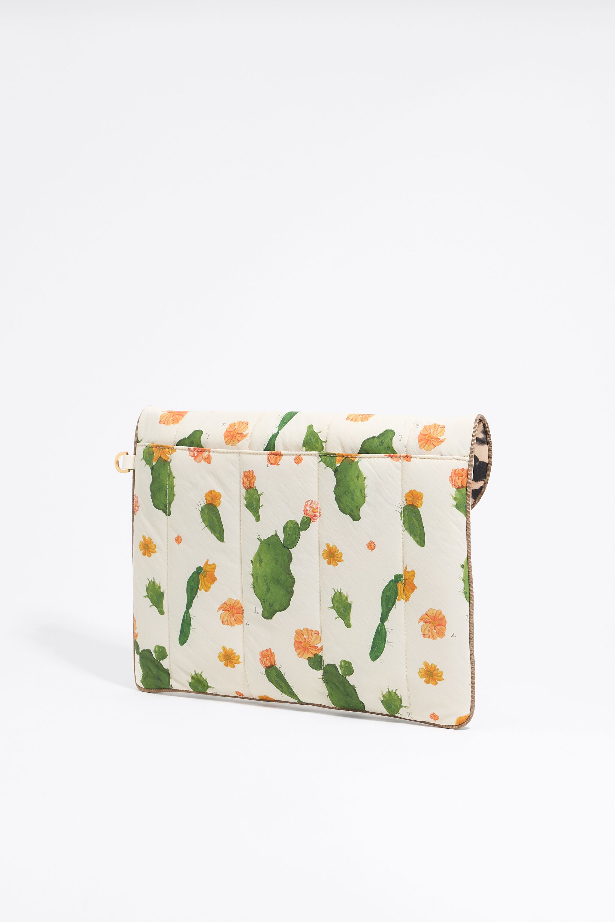 Ivory Cactus nylon 13.5" laptop sleeve