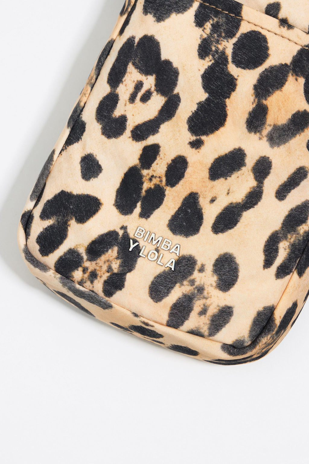 Beige Leopard nylon mini bag